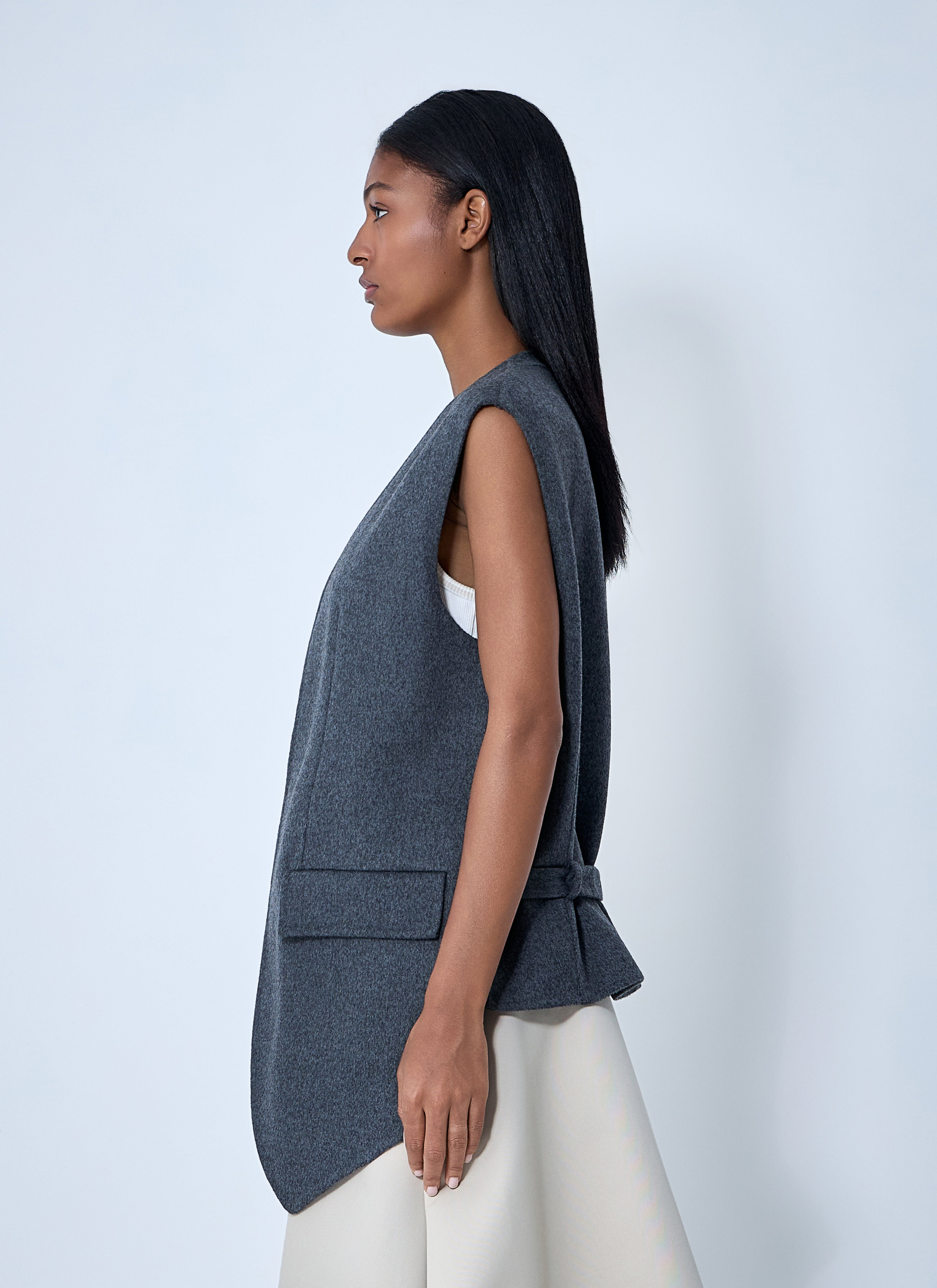 Bottega Veneta Women Double Face Wool Vest - 3