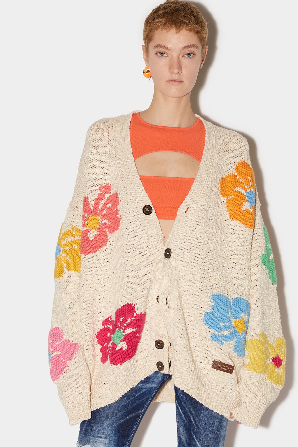 HYBISCUS OVERSIZE CARDIGAN - 1