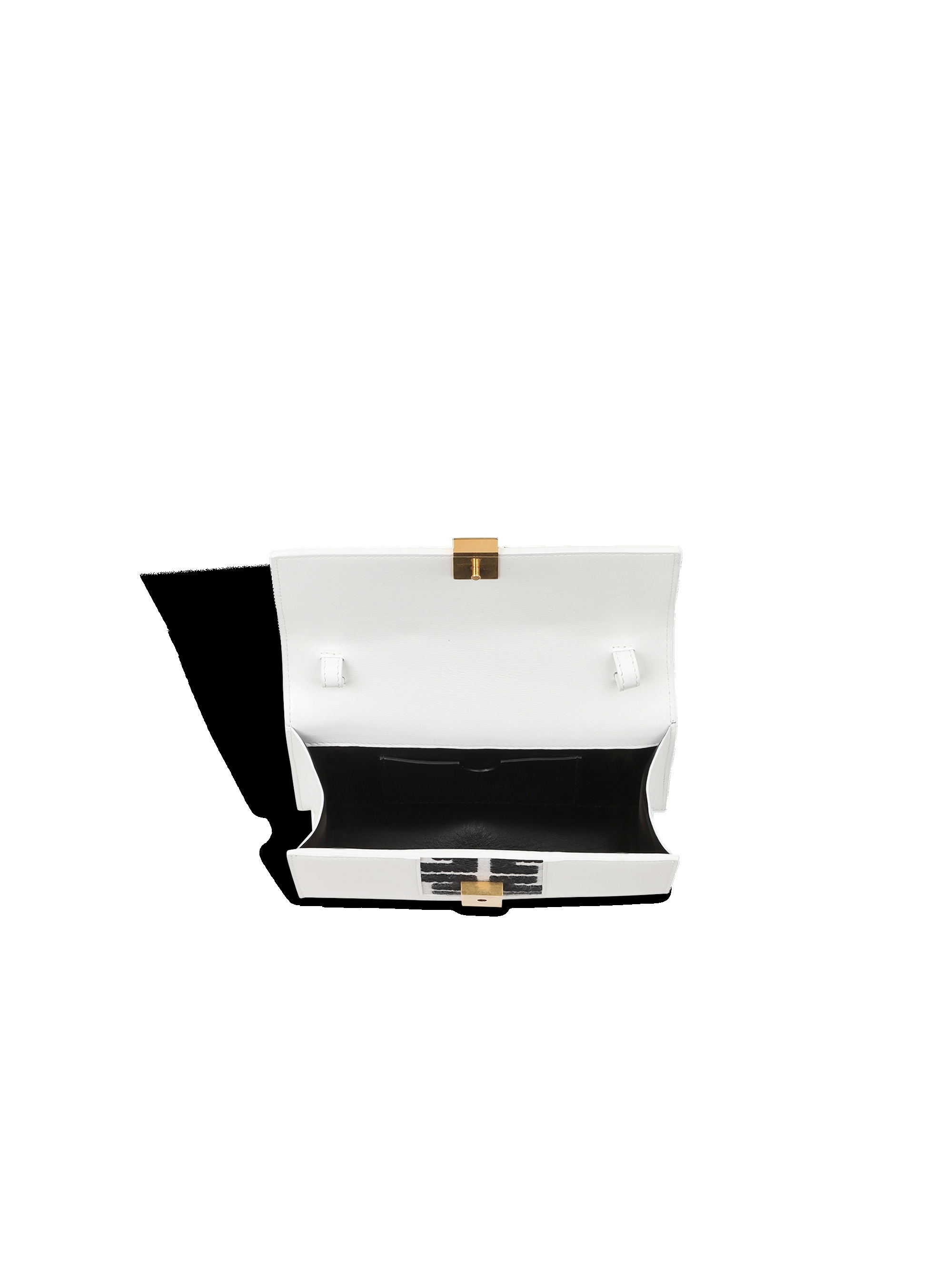 Mini-sized bicolor jacquard and leather panel 1945 bag - 6