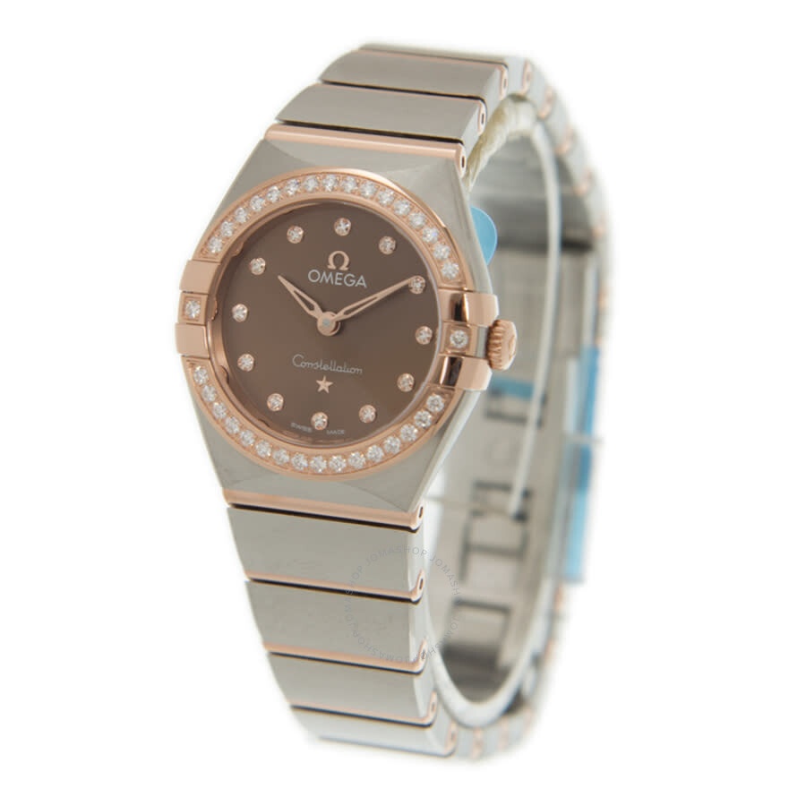 Omega Constellation Manhattan Quartz Diamond Brown Dial 25 mm Ladies Watch 131.25.25.60.63.001 - 4