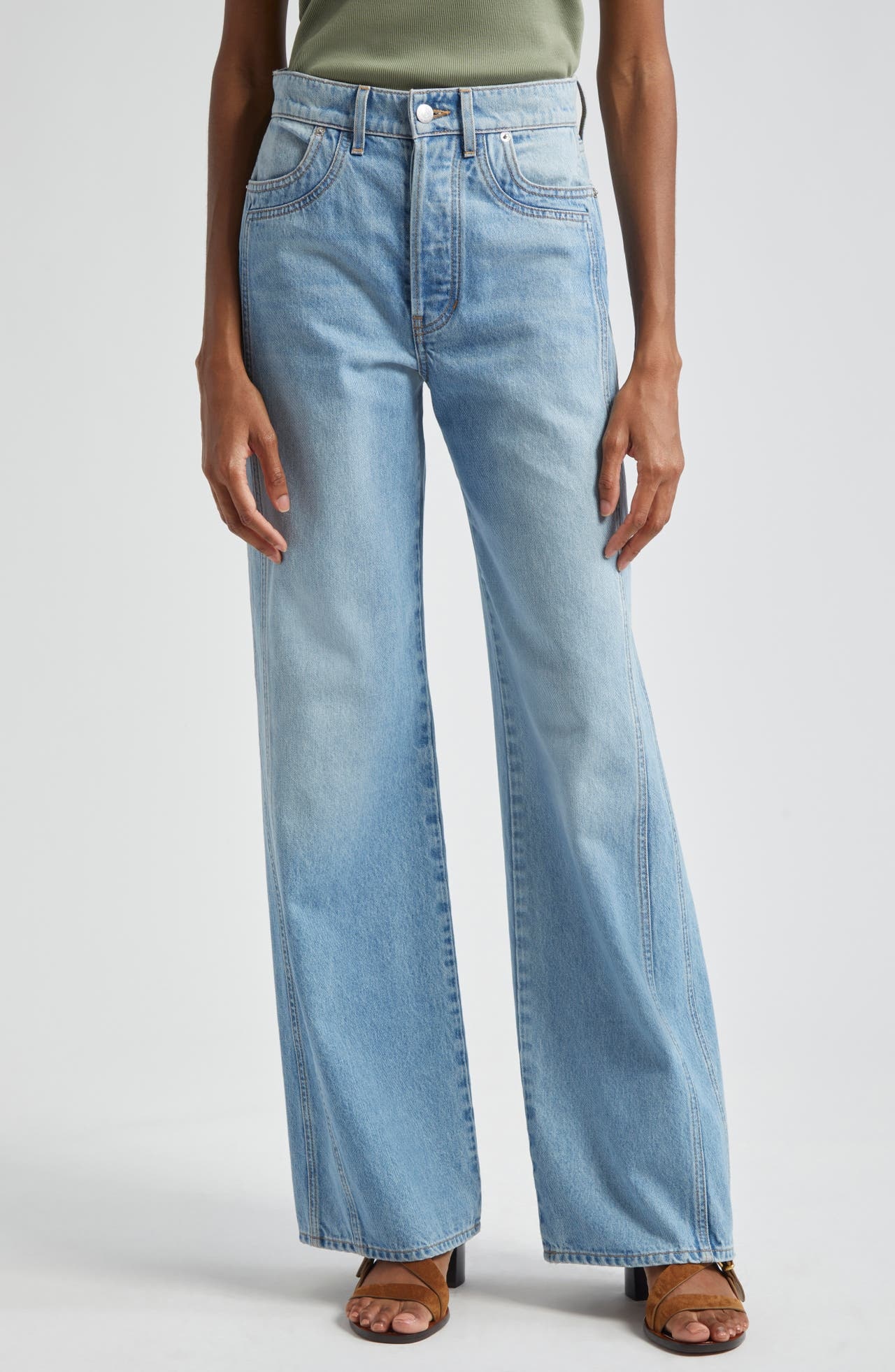 VERONICA BEARD Veronica Beard Taylor High Waist Wide Leg Jeans in Nova at  Nordstrom nordstrom REVERSIBLE