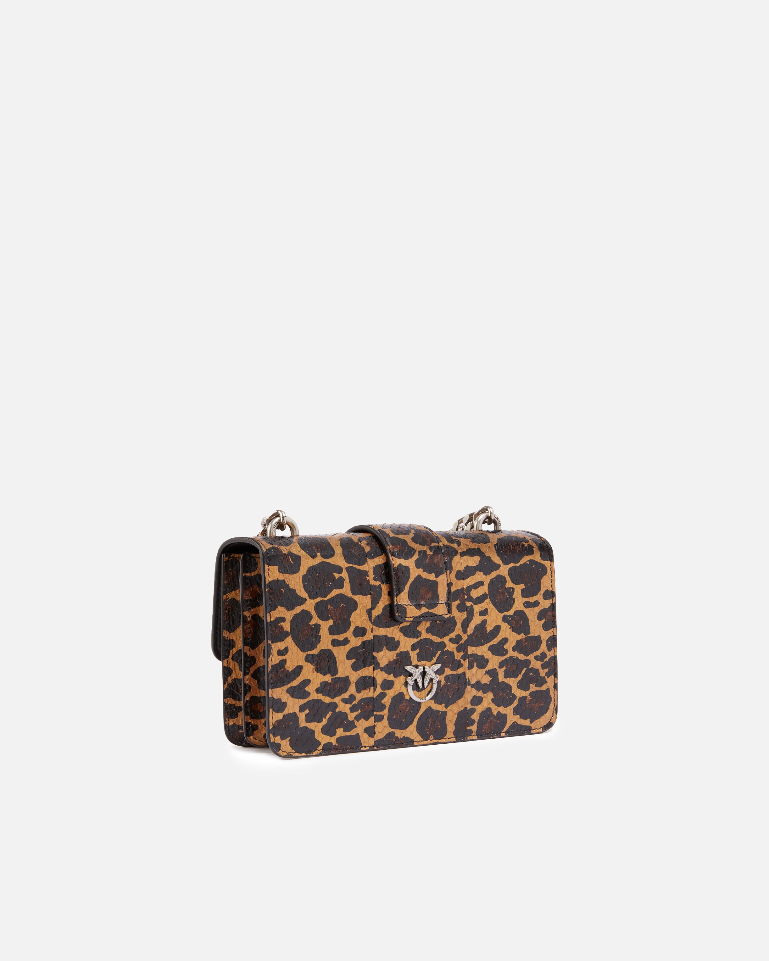 LOVE BAG WITH SPOTTED REPTILE LEATHER - PINKO GALLERIA - 2
