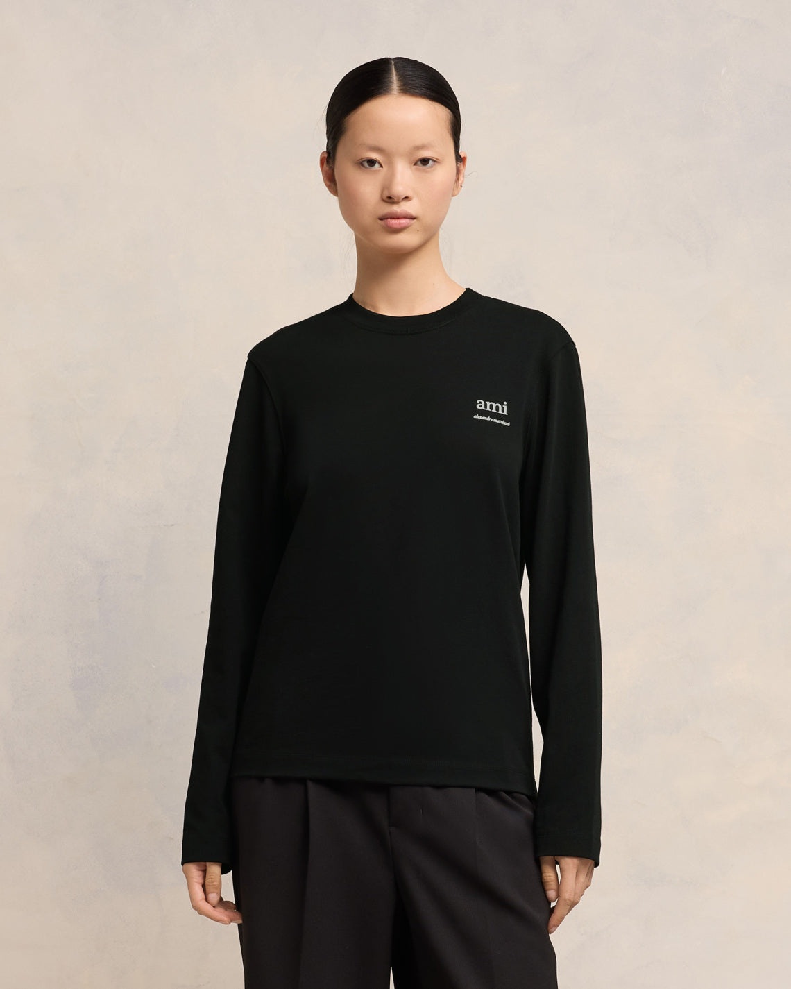 LONG SLEEVE AMI ALEXANDRE MATTIUSSI T-SHIRT - 3