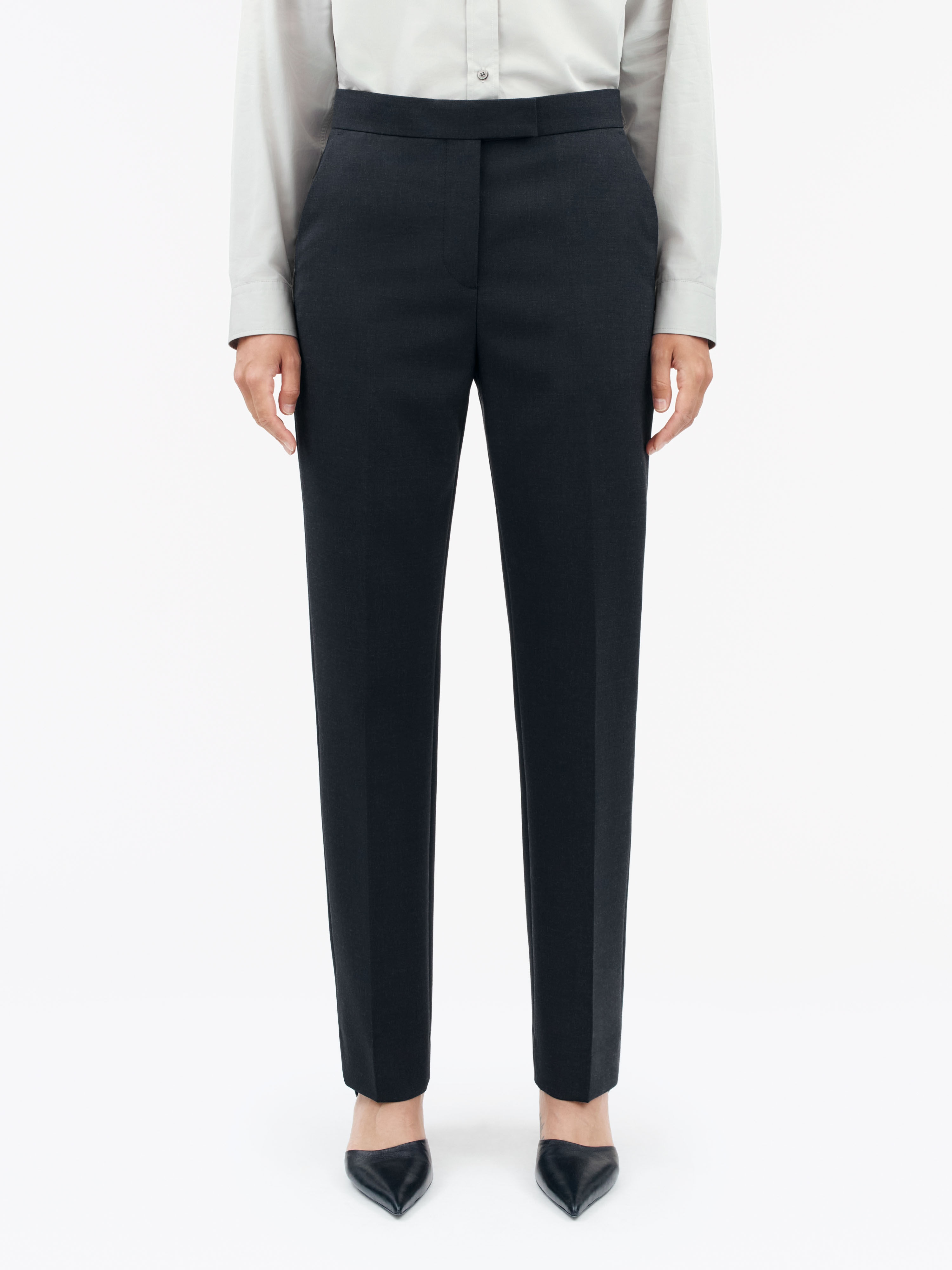 Faye Wool Blend Trousers - 3