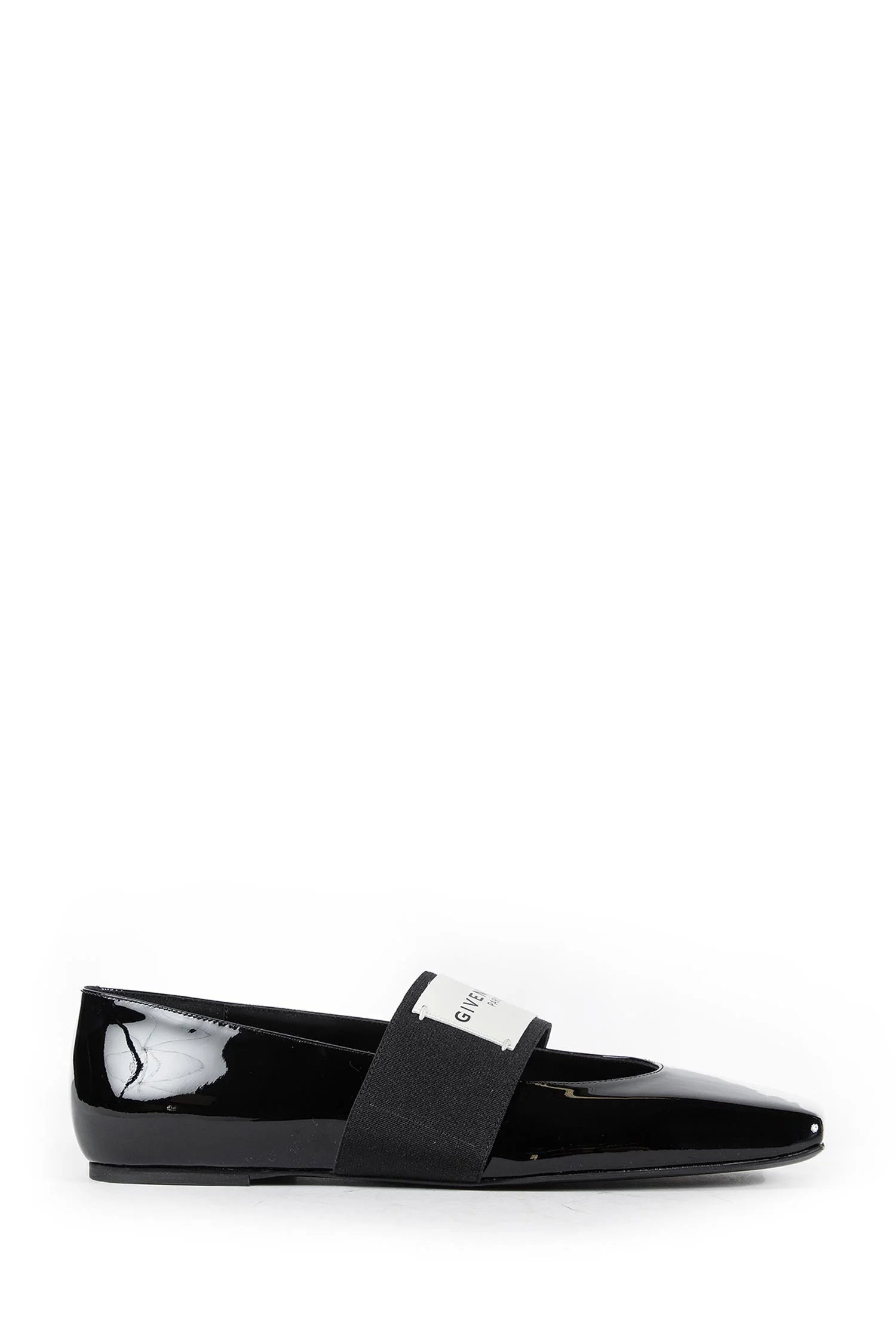 Sliced Square Ballerinas In Patent Leather - 1