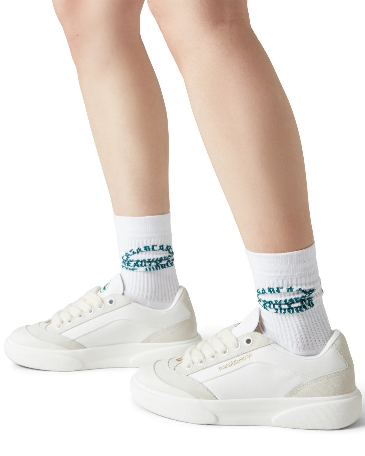 Women's Del Mar White Sneaker | Casablanca Paris - 4