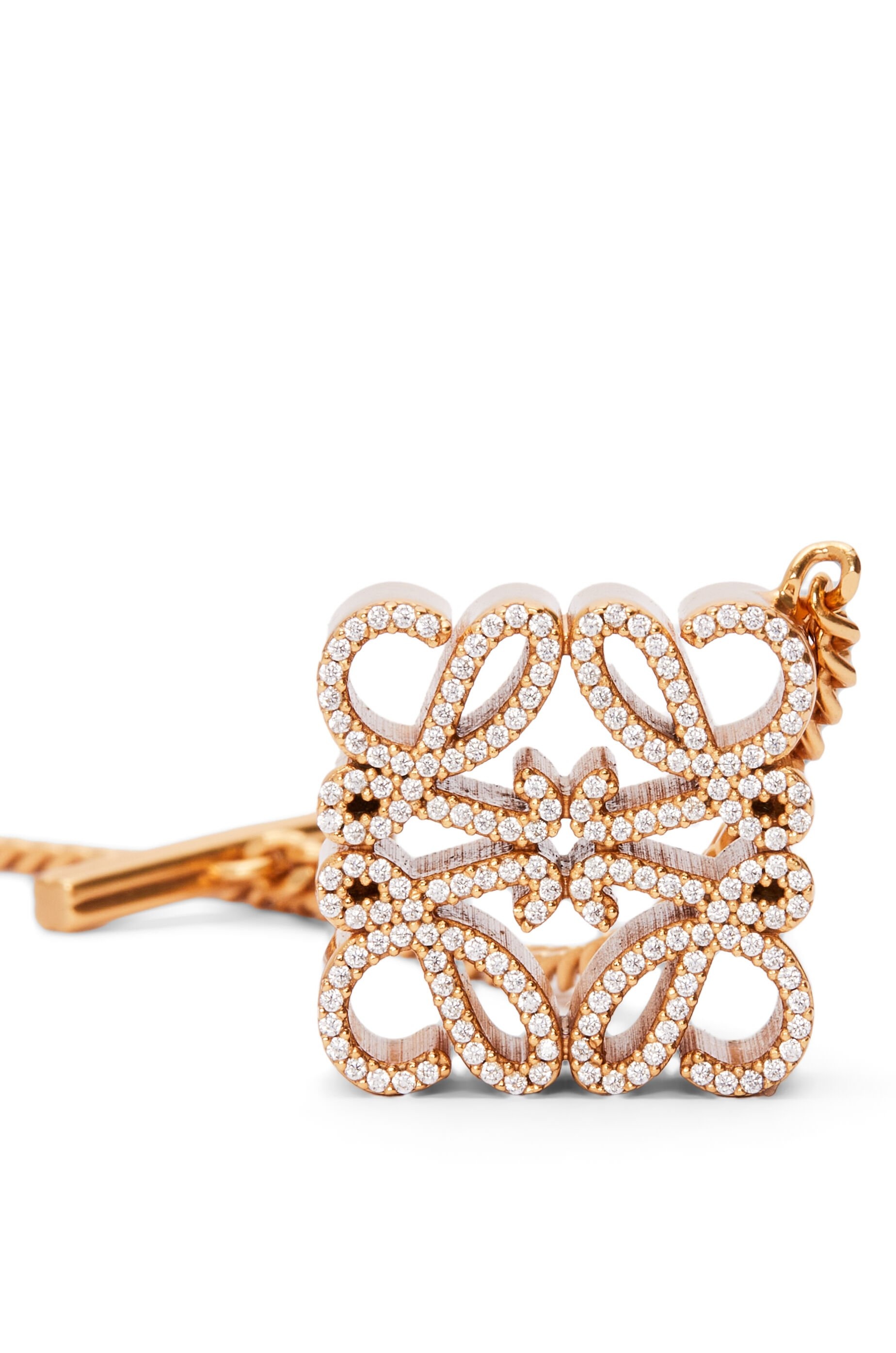 Pave Anagram necklace in sterling silver and crystal - 3