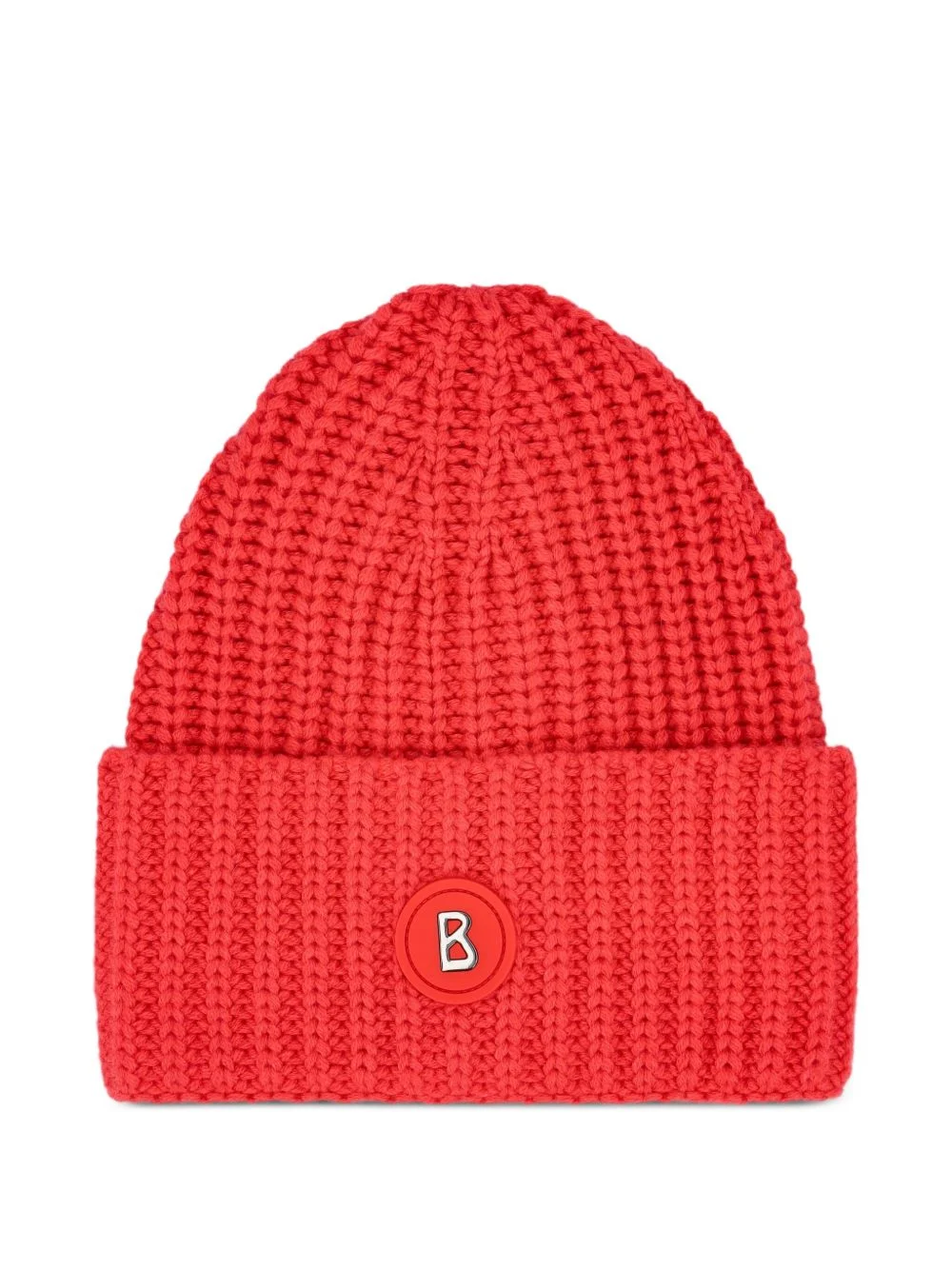 ribbed logo-patch hat - 1