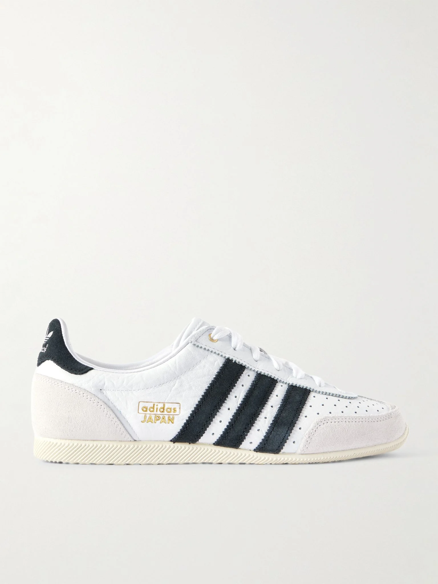 Japan Suede and Textured-Leather Sneakers White - 1