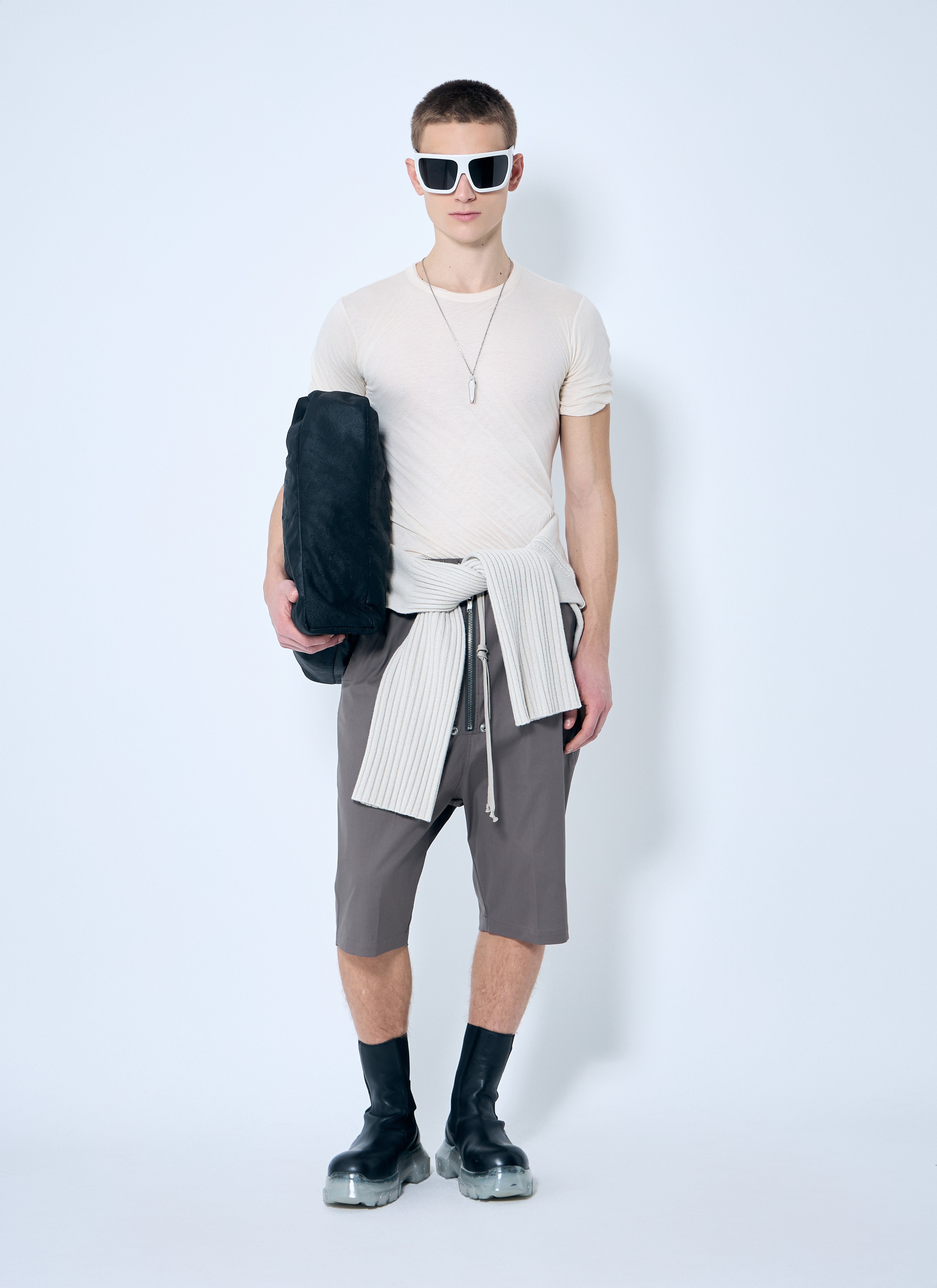 Rick Owens Men Layered Short Sleeve T-Shirt - 2