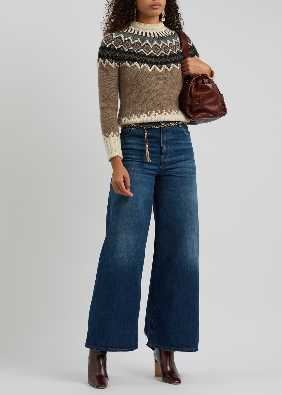 Chloe Fair Isle Intarsia Alpaca-blend Jumper - 4