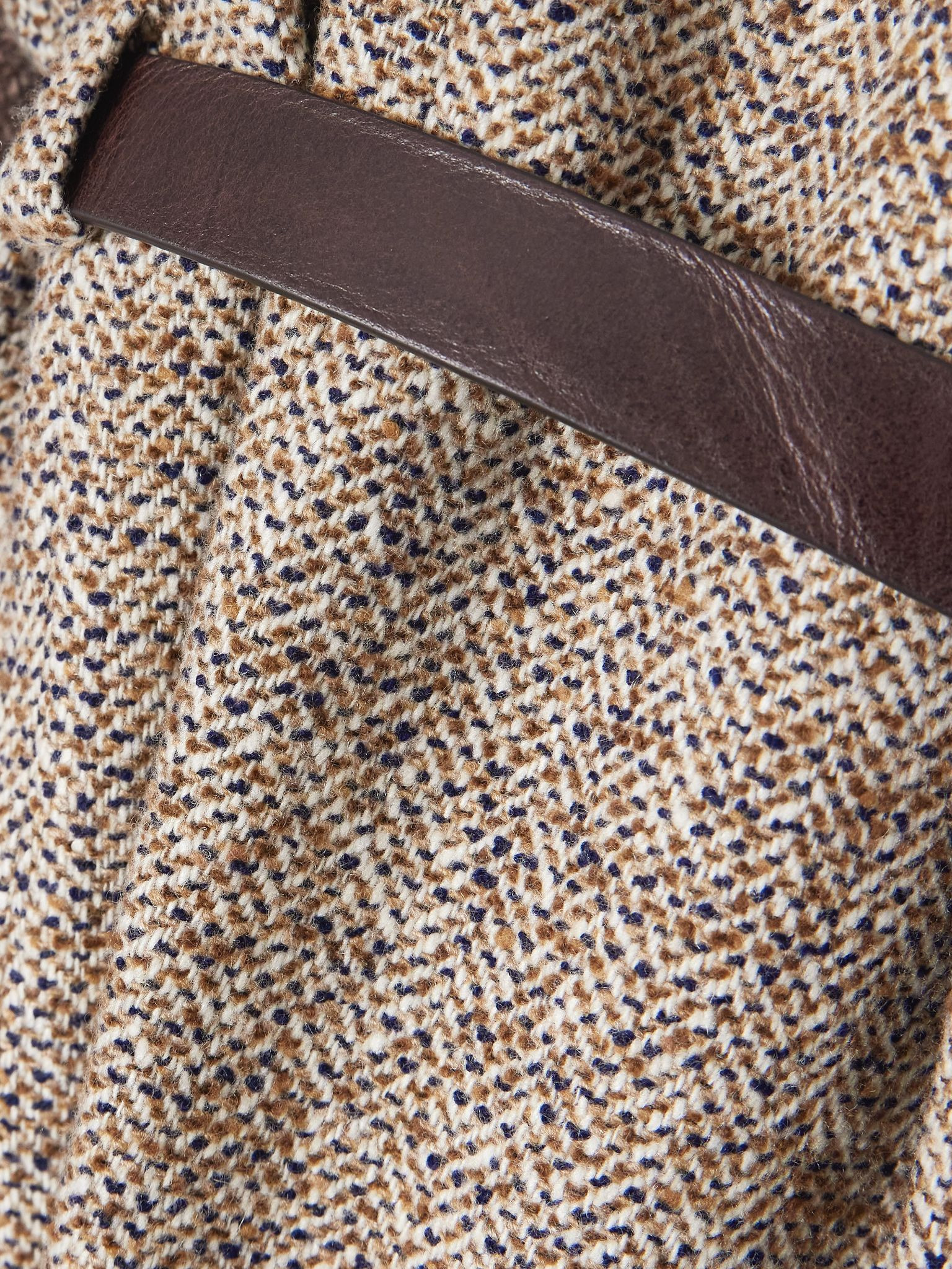 Belted cashmere-blend gilet Beige - 4