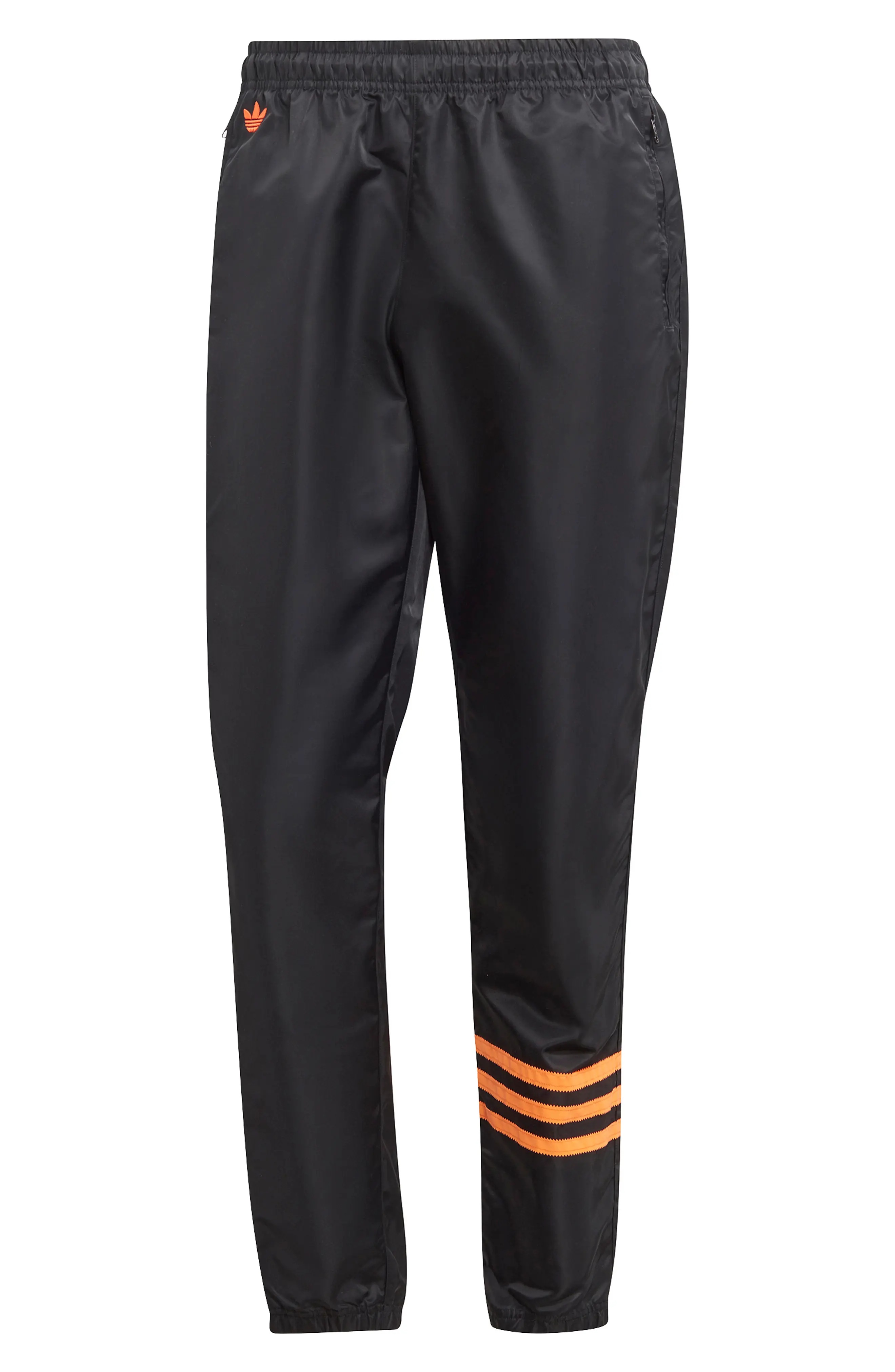 Neuclassics Track Pants in Black/Semi Impact Orange - 1