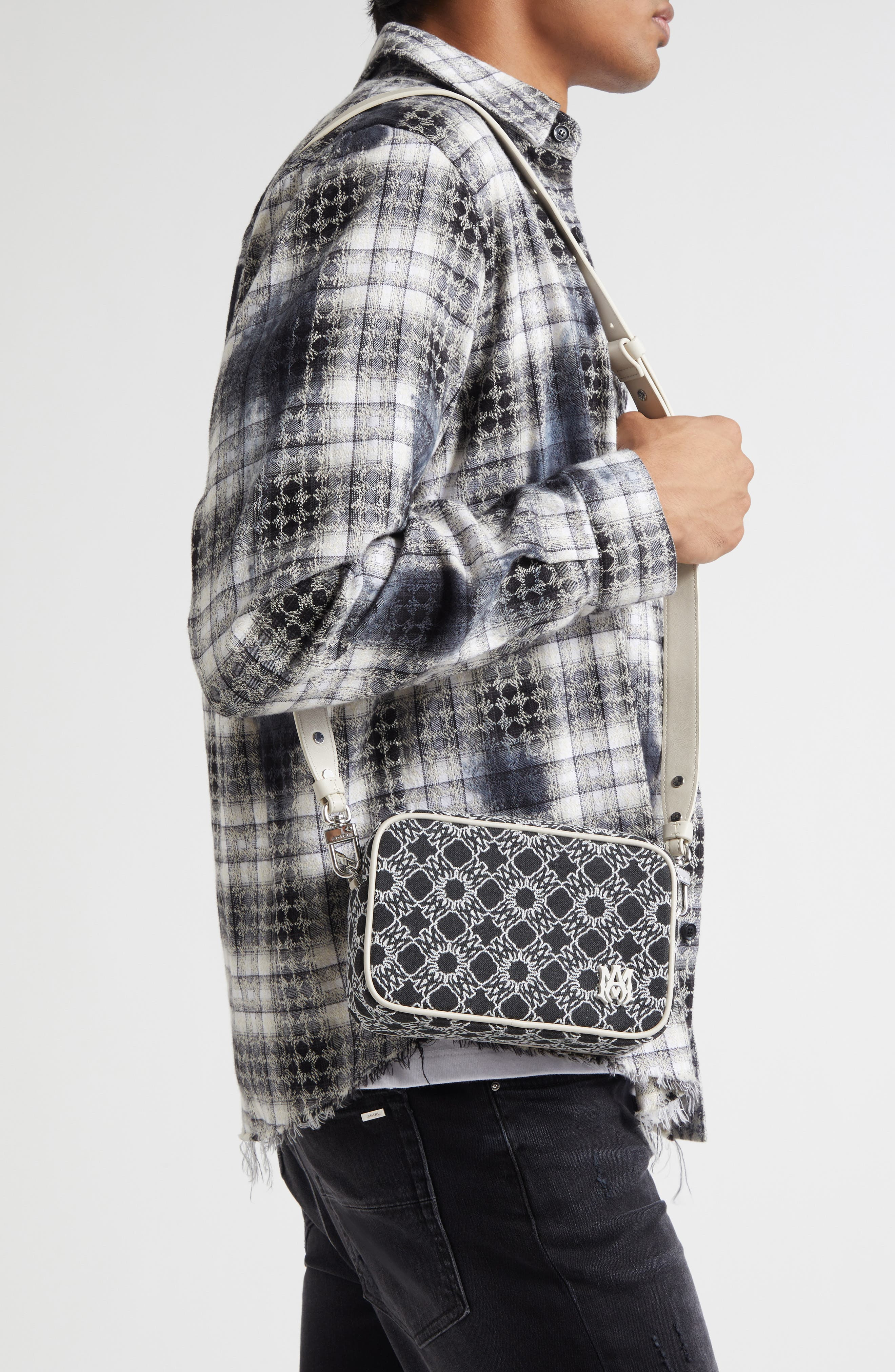 AMIRI MA Quad Denim Camera Bag in Black at Nordstrom - 2