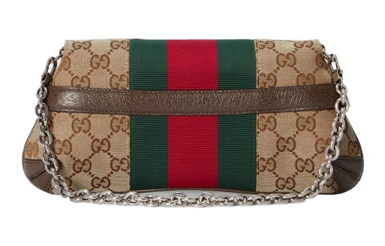 (WMNS) Gucci Horsebit Chain Small Shoulder Bag 'Being Ebony' 764339-FACM2-8747 - 8