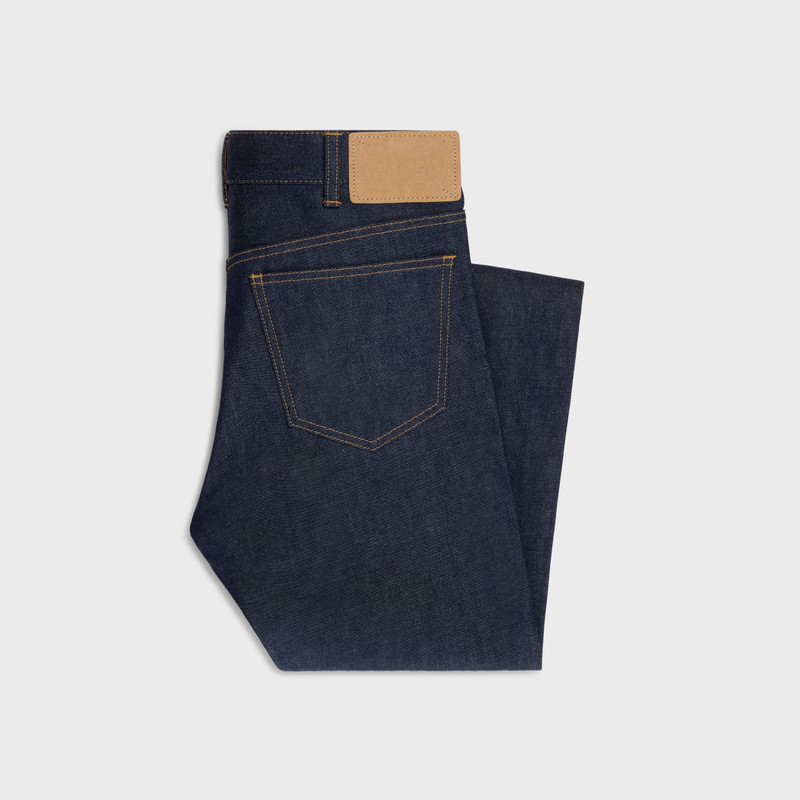 CELINE Francoise jeans in raw wash denim outlook