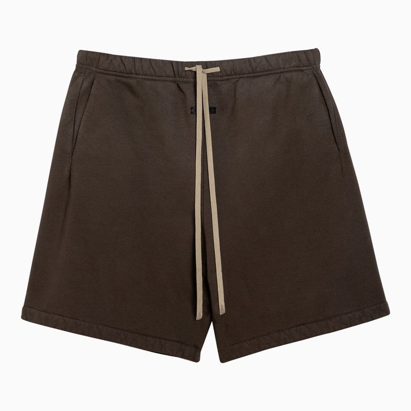 Fear Of God Olive Green Cotton Drawstring Shorts Men - 1