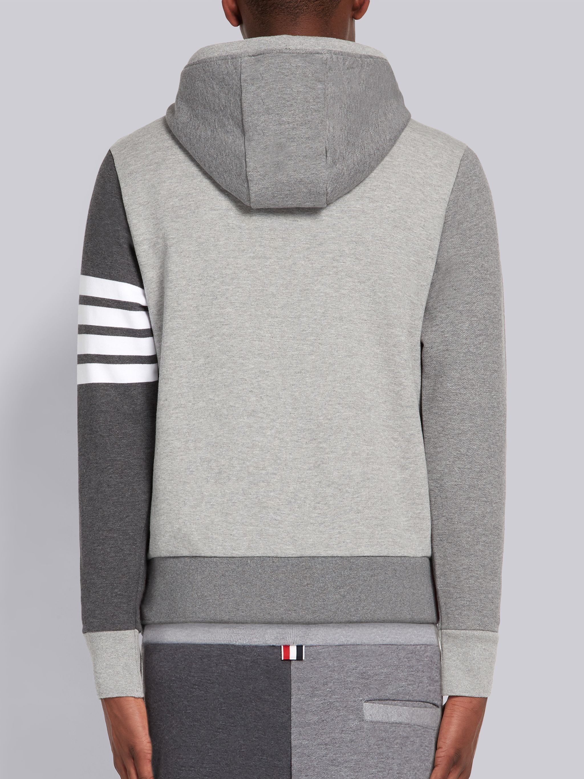 Fun-mix Tonal Loopback Jersey Knit Engineered 4-bar Pullover Hoodie - 3