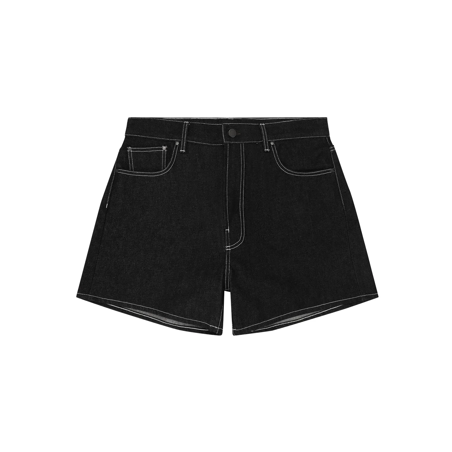 BAMBI DENIM SHORT RAW BLACK - 1