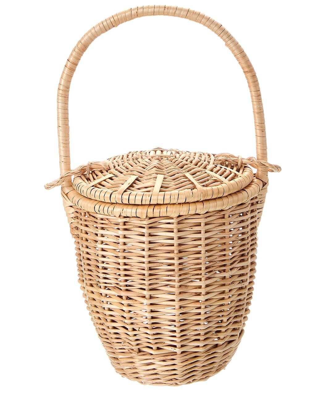 PATOU Logo Wicker Bucket Bag - 2