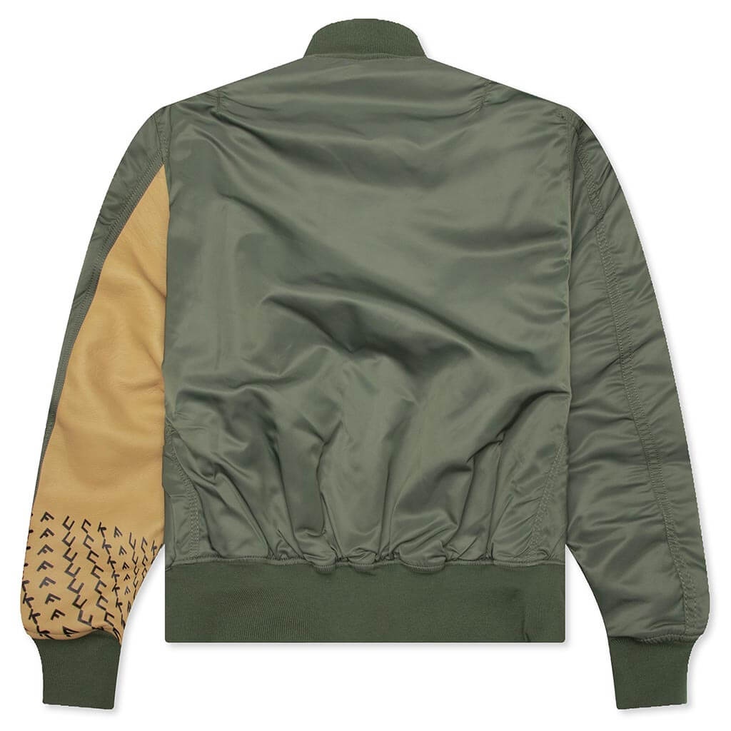 UNDERCOVER X ALPHA INDUSTRIES X FRAGMENT BOMBER JACKET - KHAKI - 2