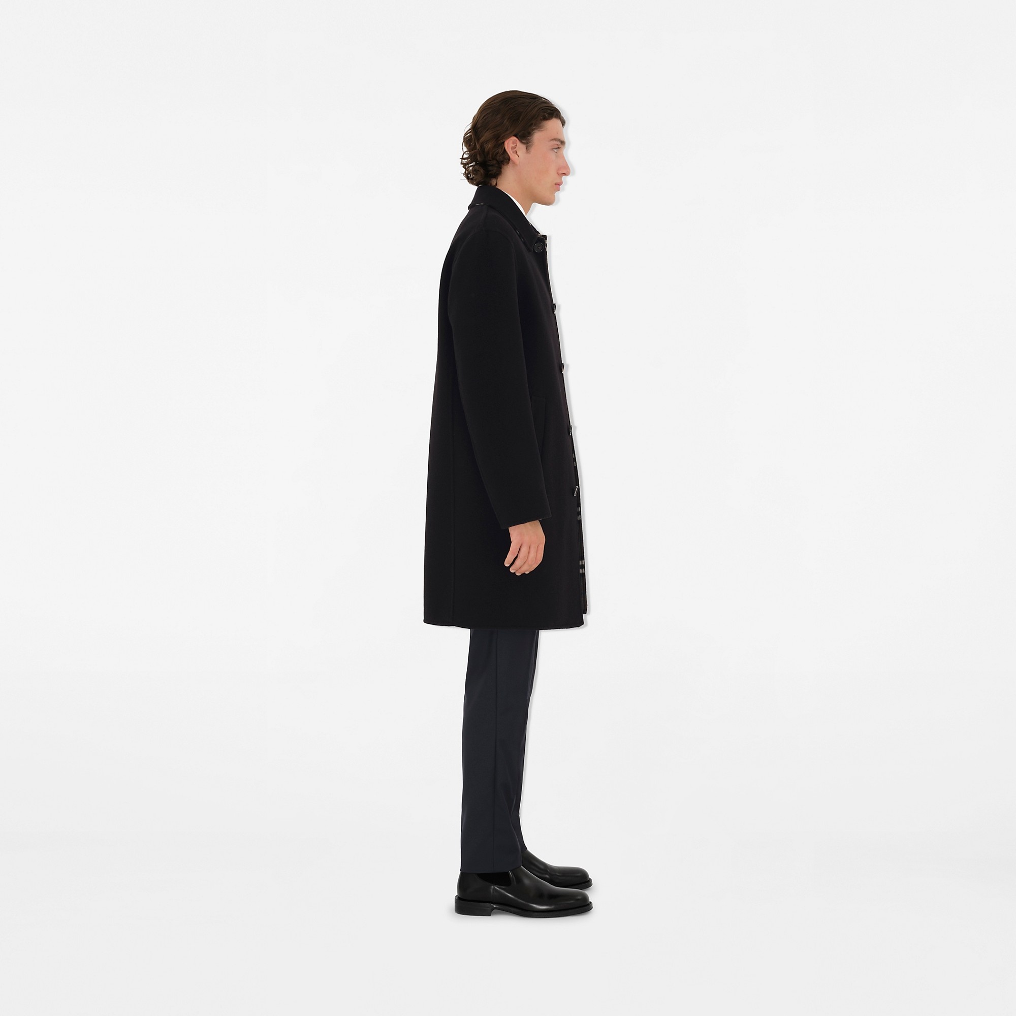 Mid-length Wool Car Coat - 3
