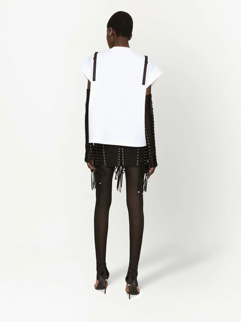 eyelet-embellished miniskirt - 4