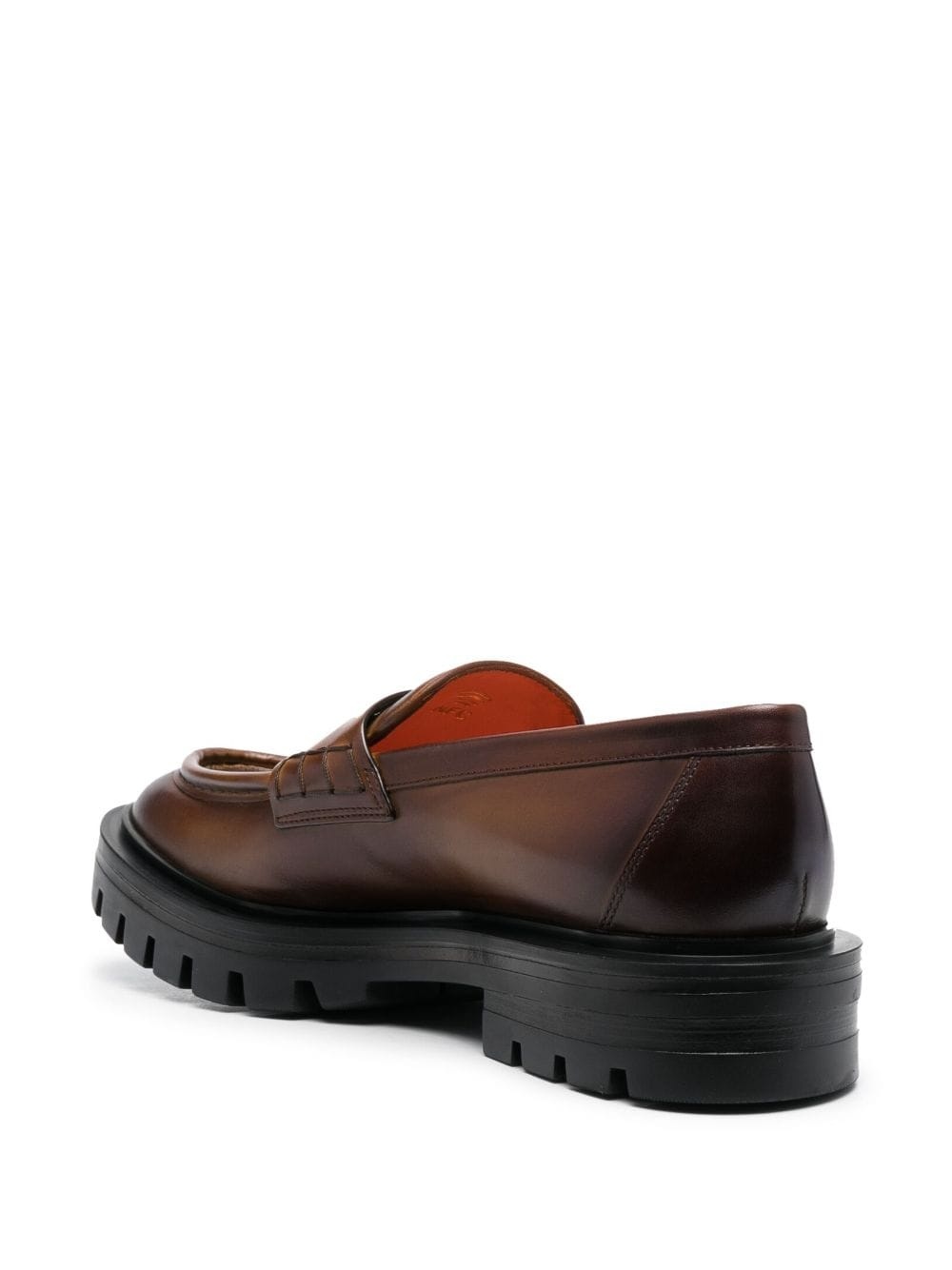 leather penny loafers - 3