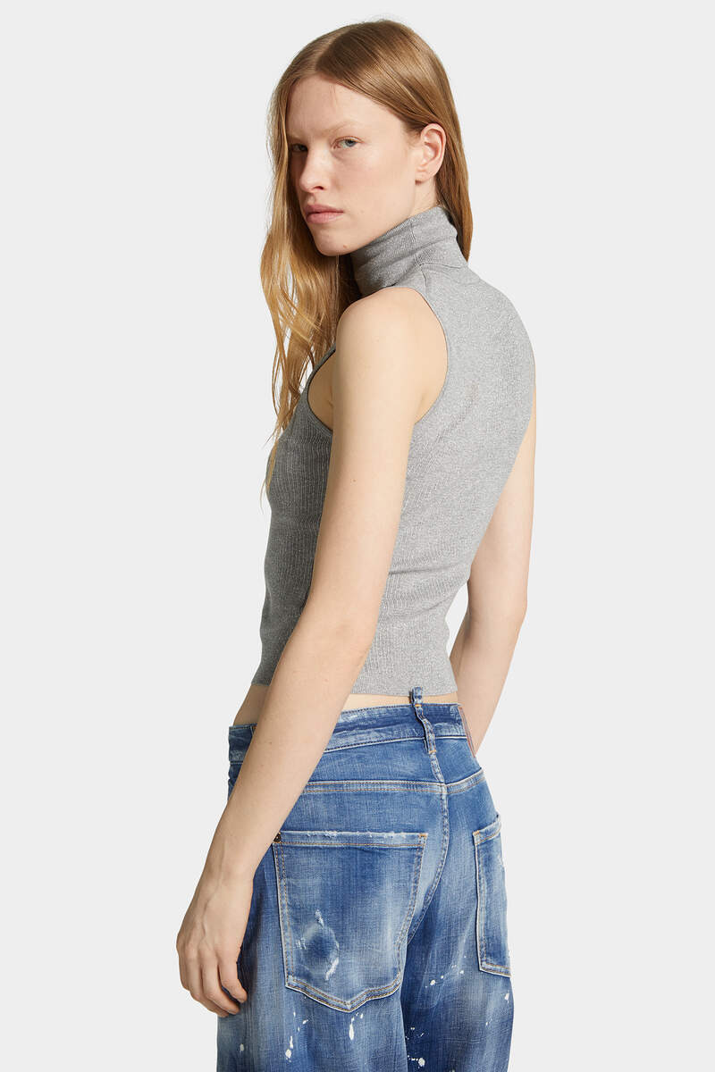 KNIT TURTLENECK TOP - 4