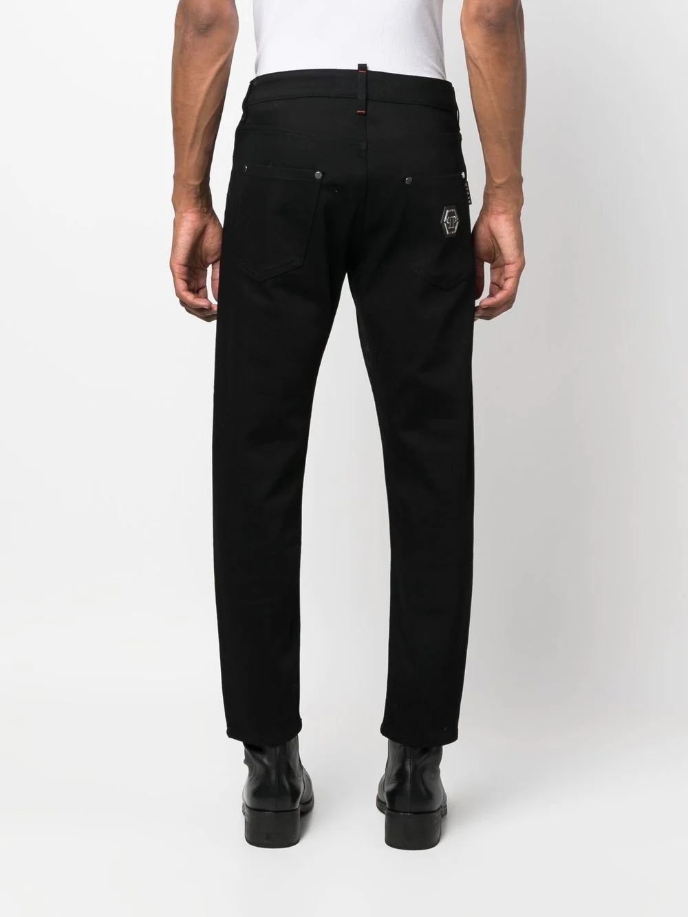 straight-leg mid-rise jeans - 4