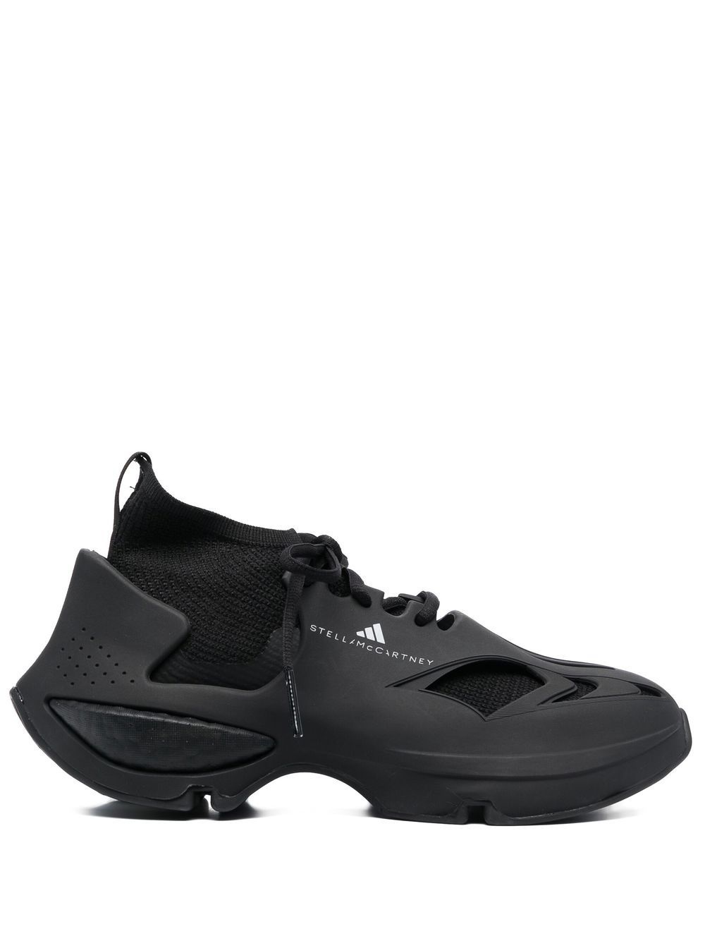 Tonal Caged Knit Runner Sneakers - 1