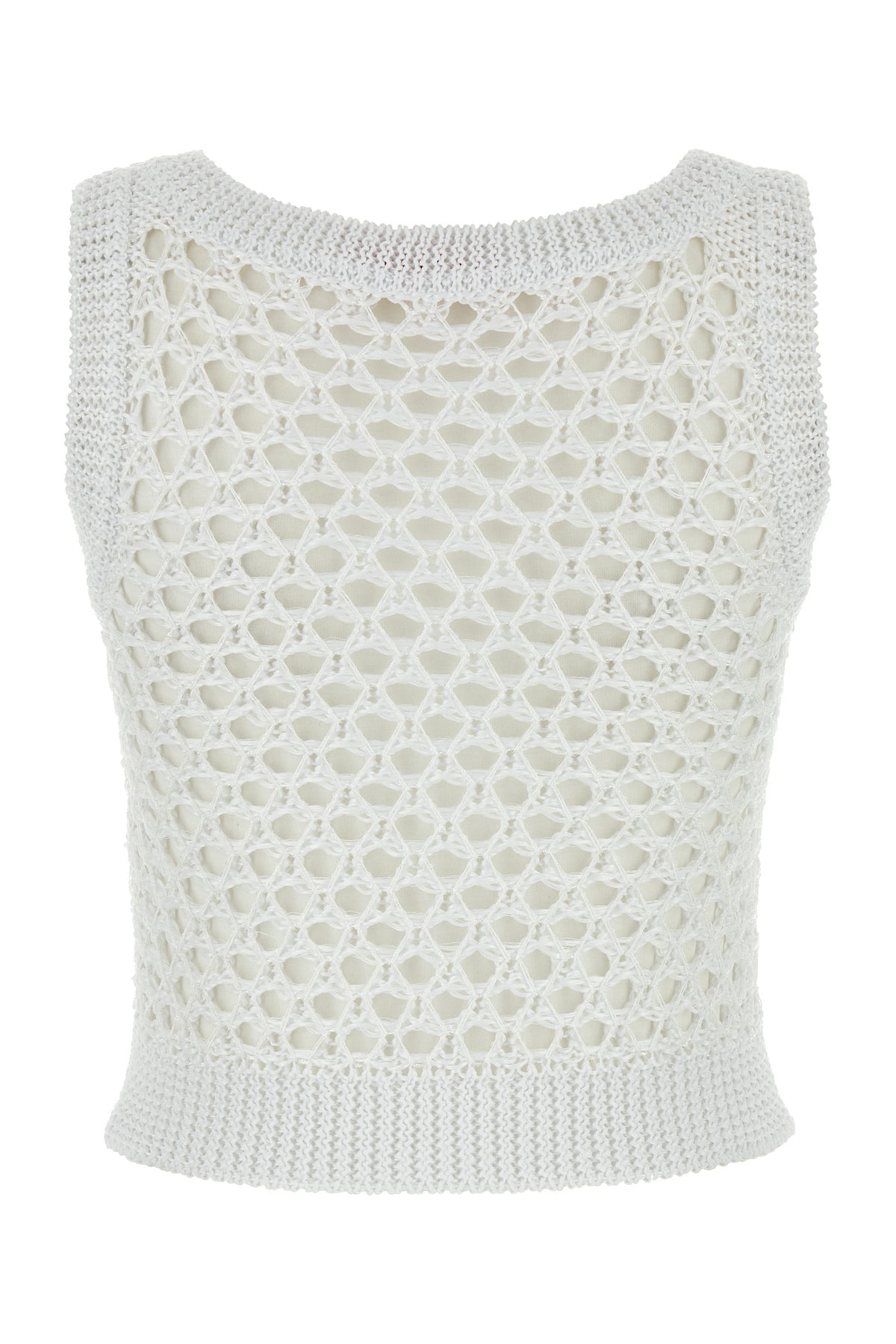 White mesh Valentino Garavani Escape crop-top - 2