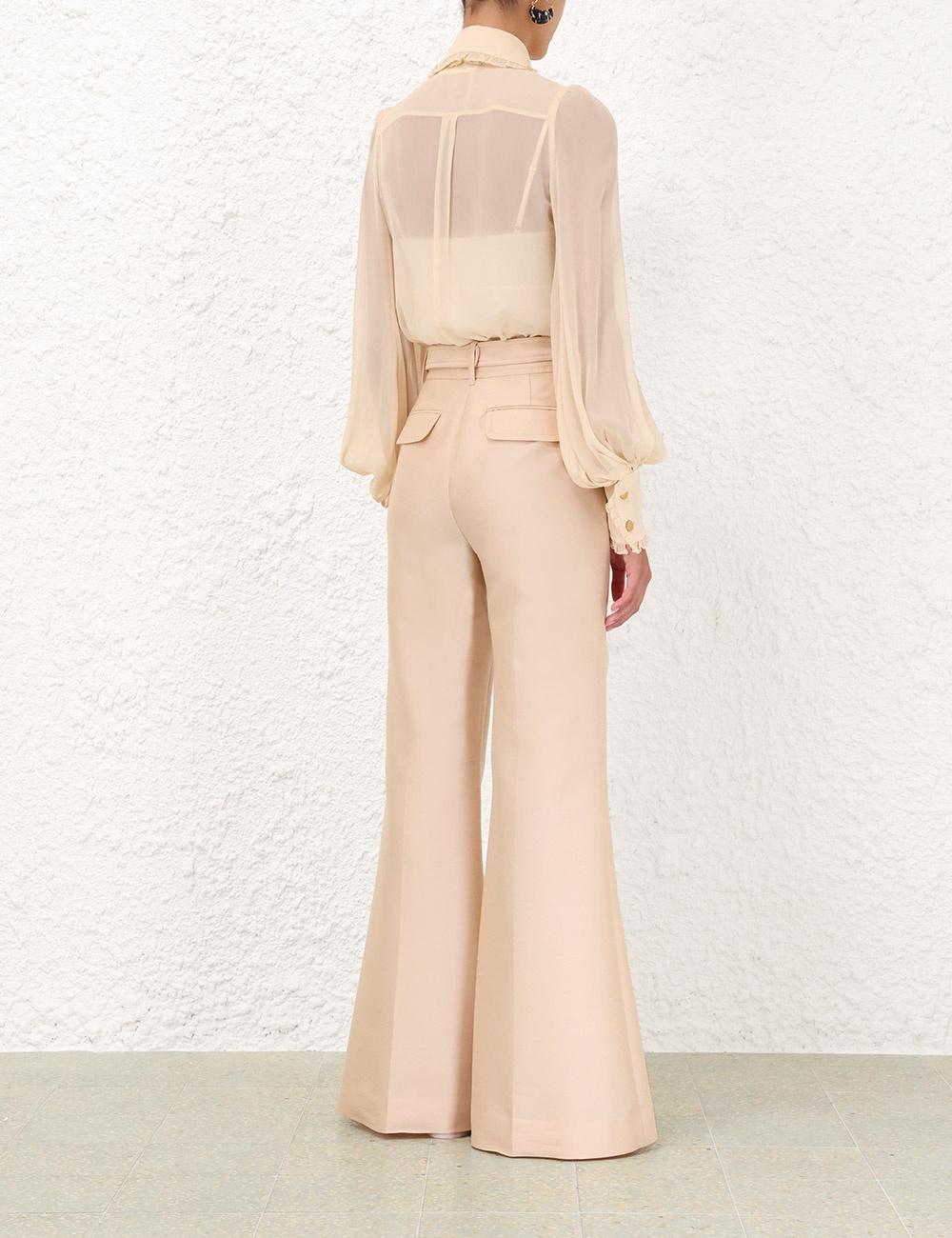 GEORGETTE BOW SHIRT - 4