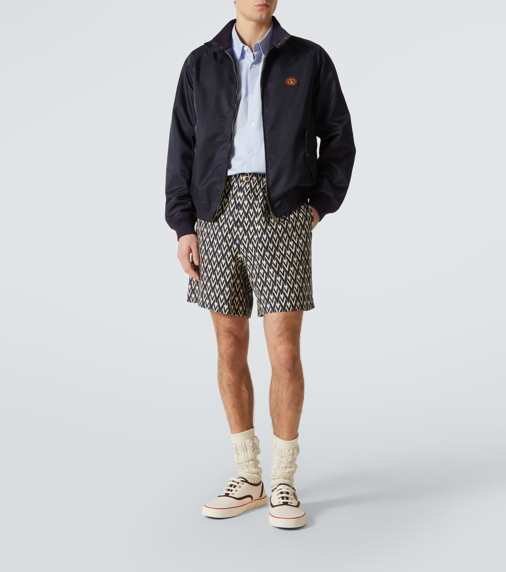 Toute La V linen Bermuda shorts - 2