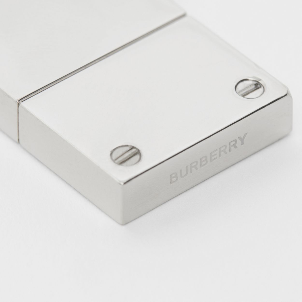 Palladium-Plated Clasp Detail Necklace - 2