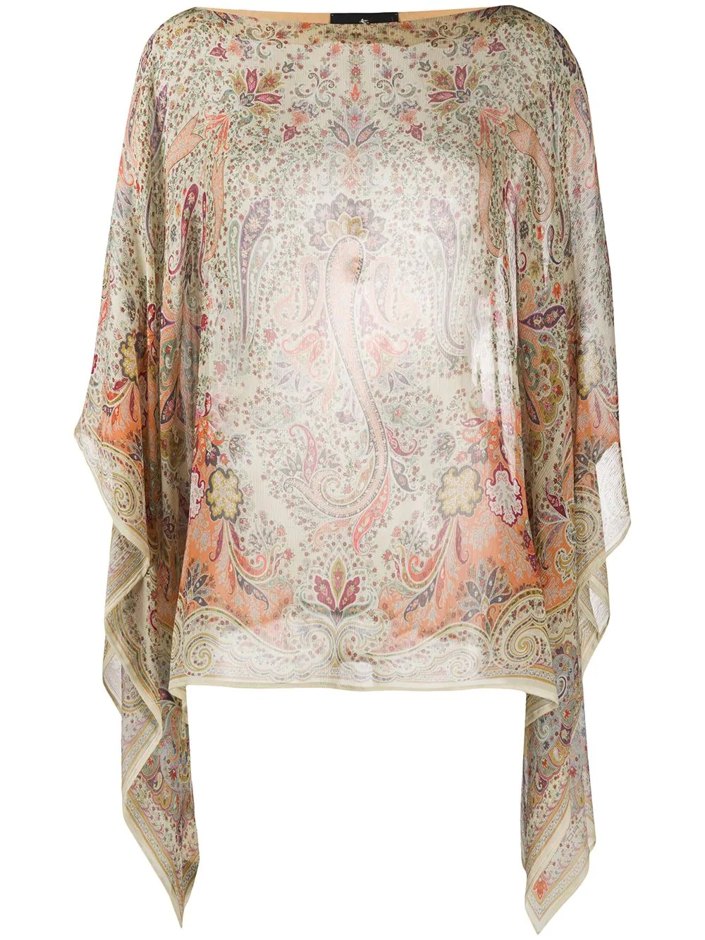 paisley print tunic top - 1