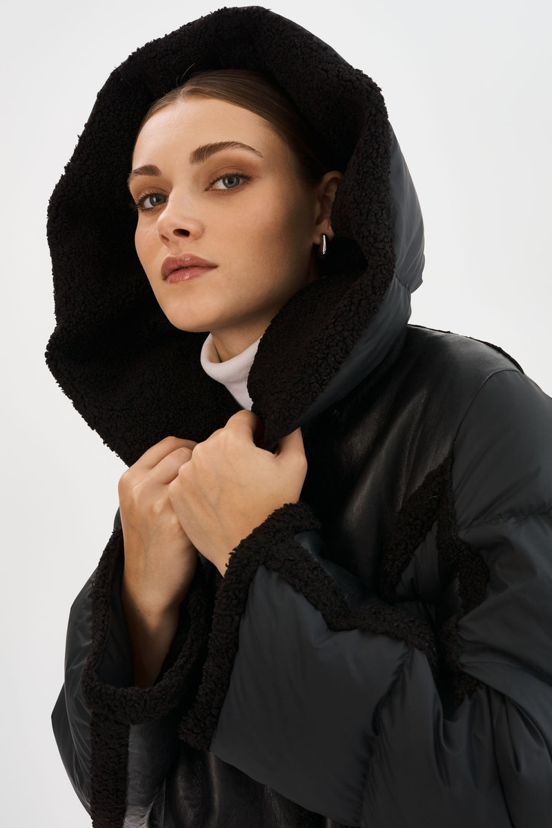 REXANA | Mixed Media Puffer Coat 3