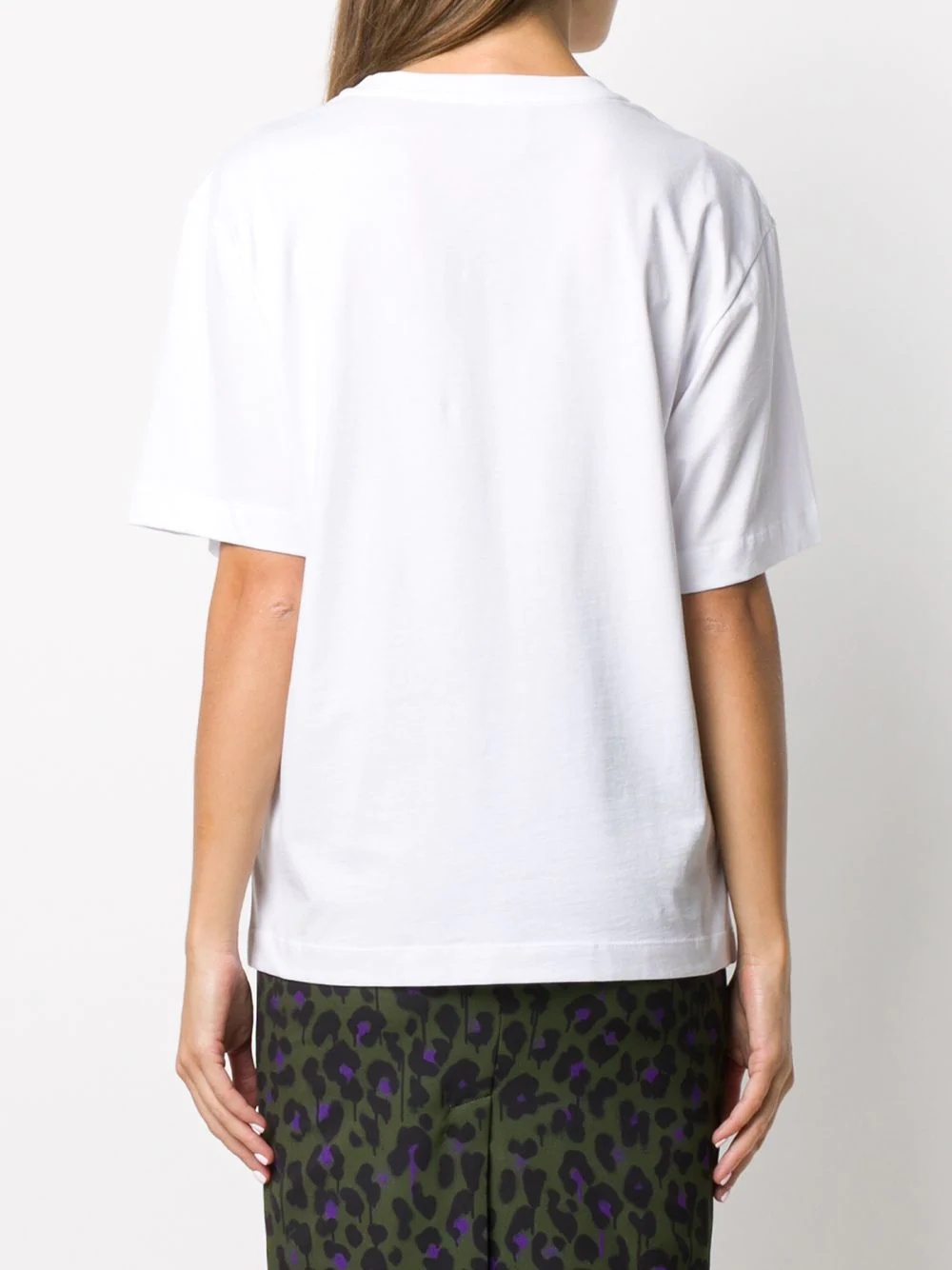 embellished logo print T-shirt - 4