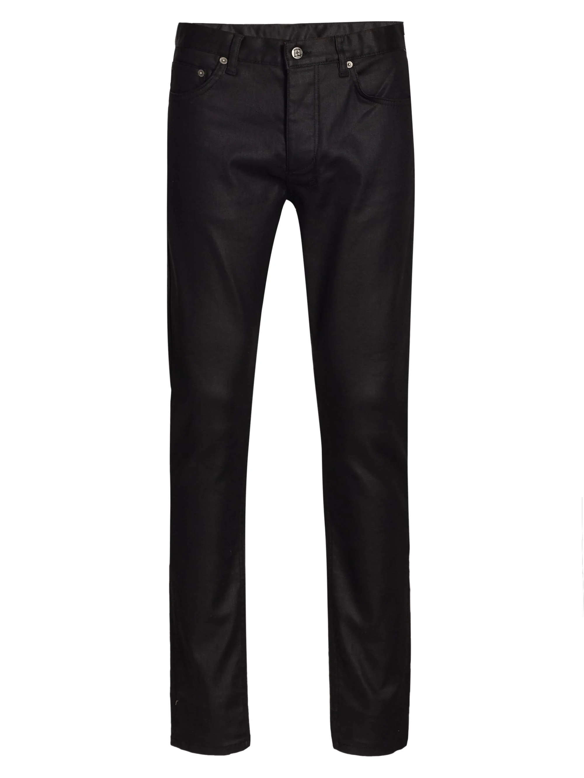Men's Dr3amstate D-Chitch Wax Slim Jeans - Black - 1