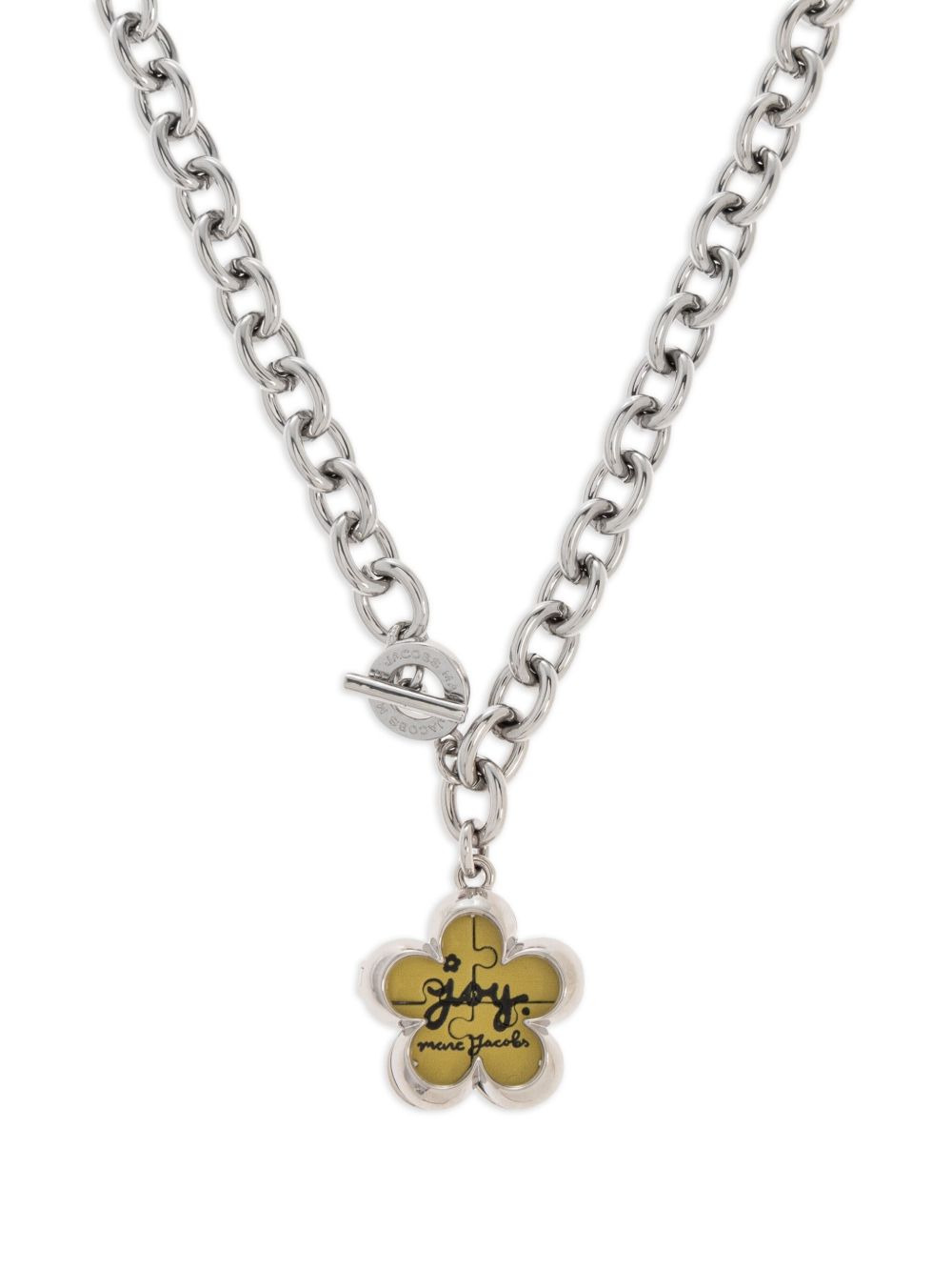 flower-charm chain necklace - 3