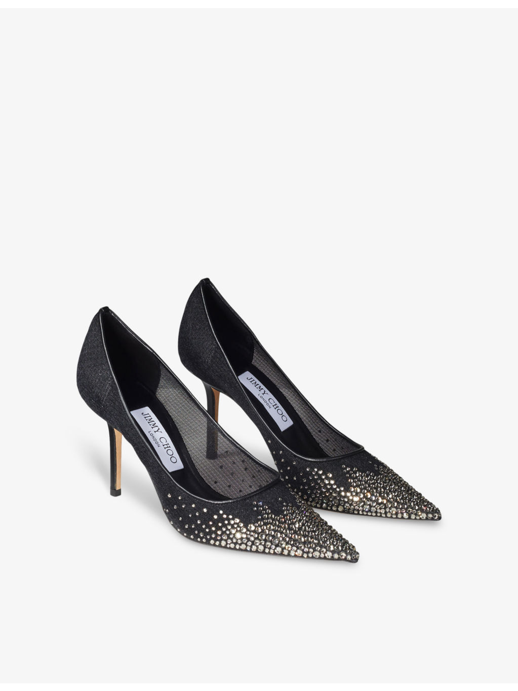 Love 85 crystal-embellished mesh pumps - 4