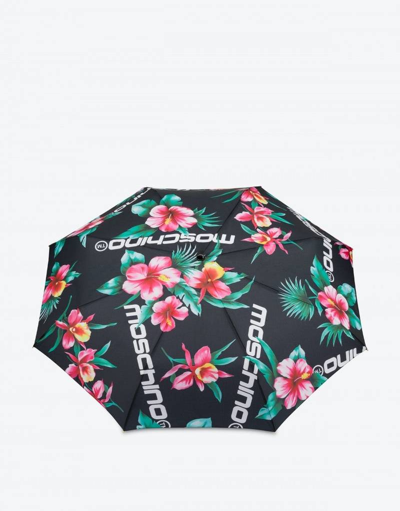 HIBISCUS PRINT OPENCLOSE UMBRELLA 1