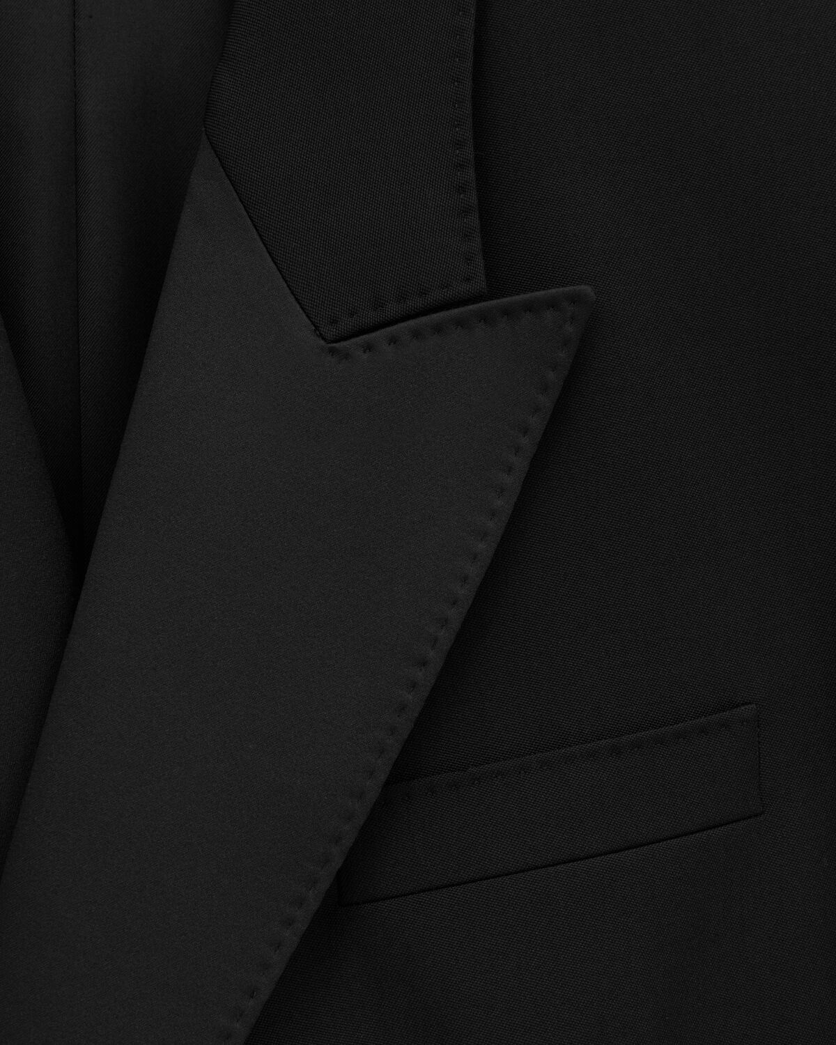 TUXEDO JACKET IN GRAIN DE POUDRE - 3