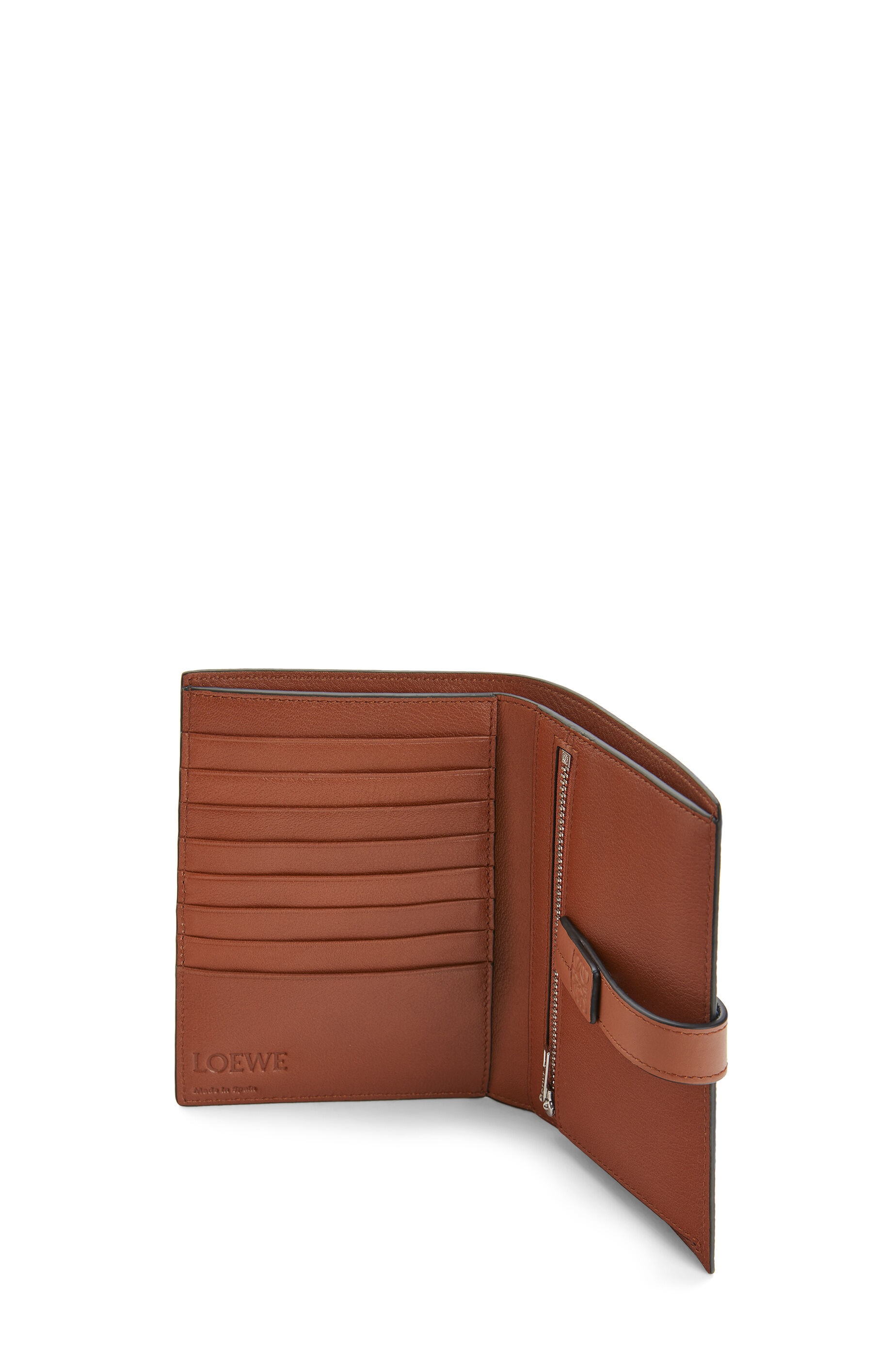 Medium Vertical Wallet in soft grained calfskin - 2