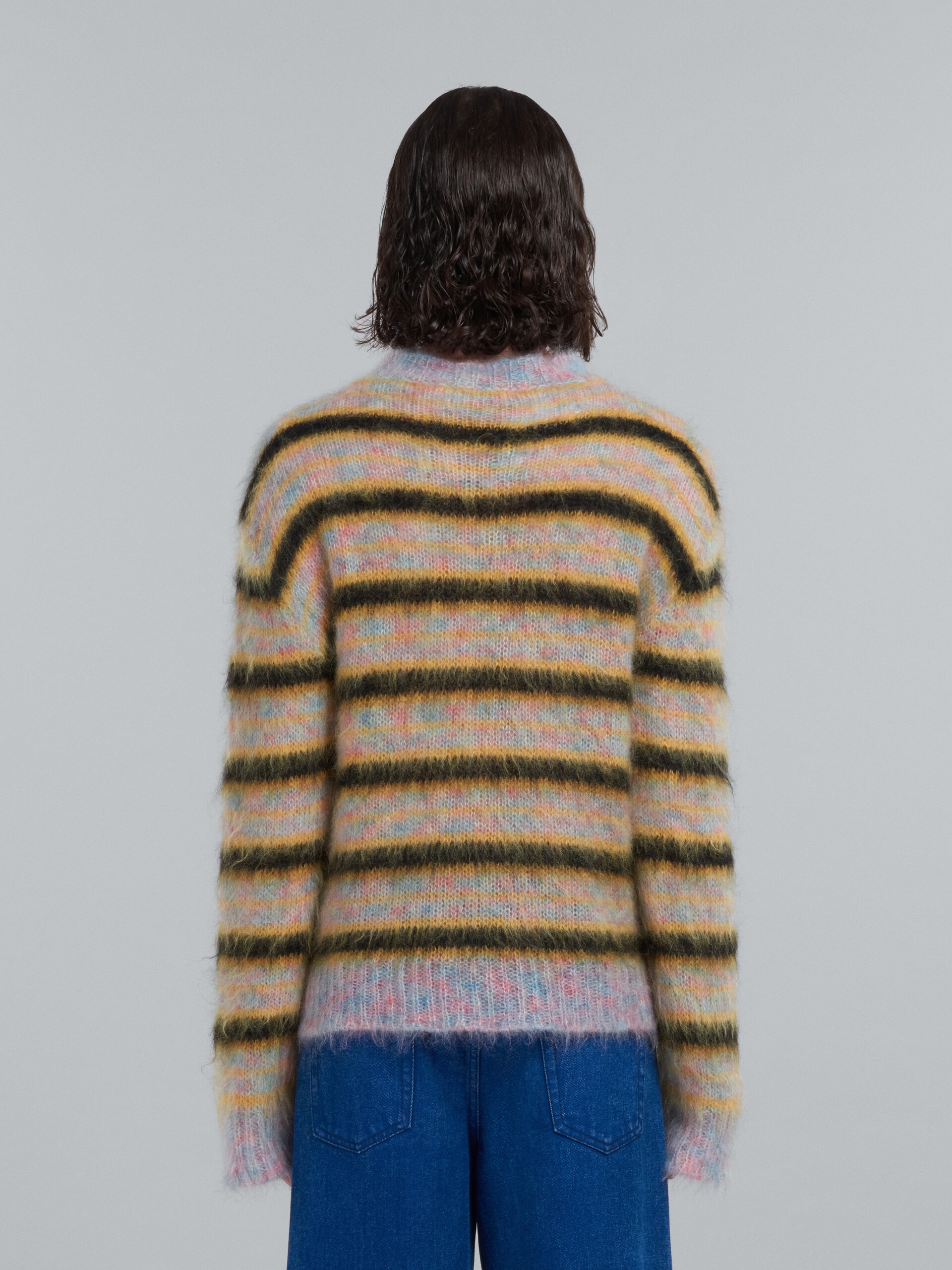 MULTICOLOUR STRIPED MOHAIR SWEATER - 3