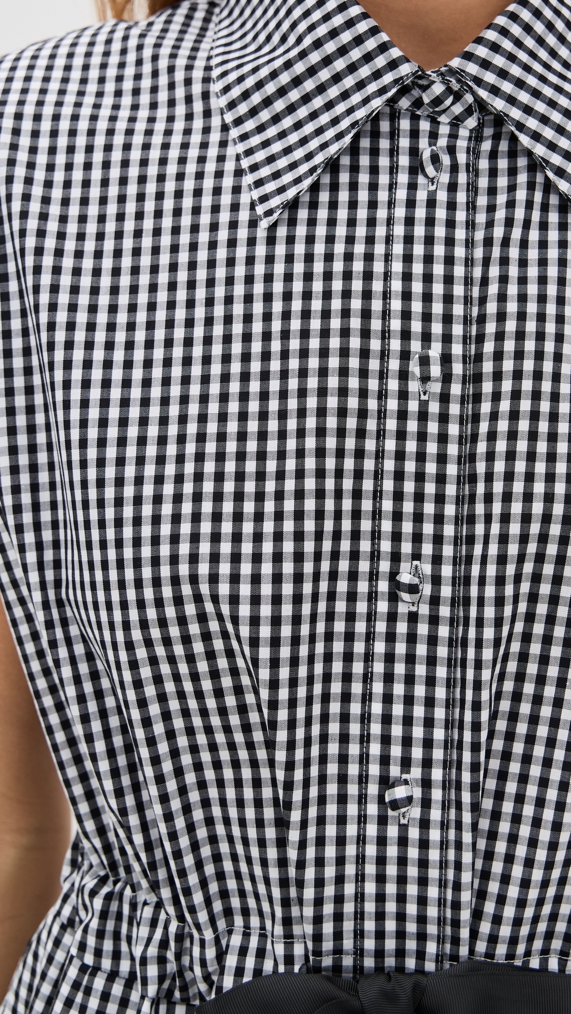 Neci Gingham T-Shirt Bubble Mini Dress - 5