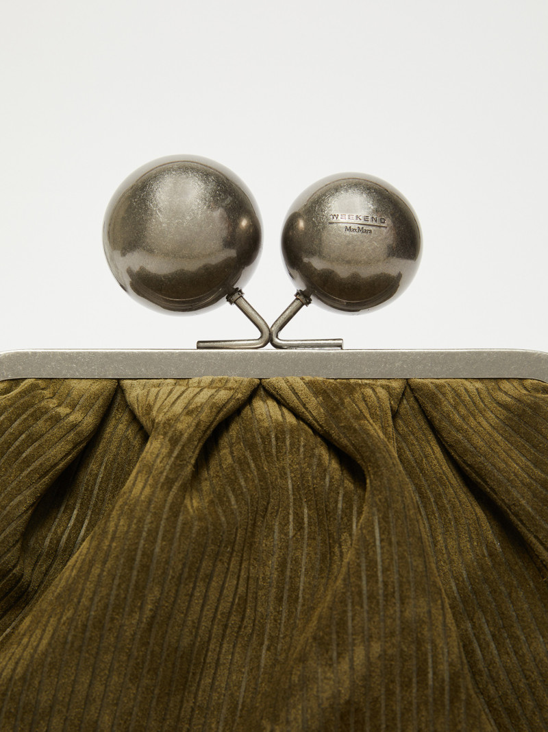 DESTINO Medium ribbed suede Pasticcino Bag 5