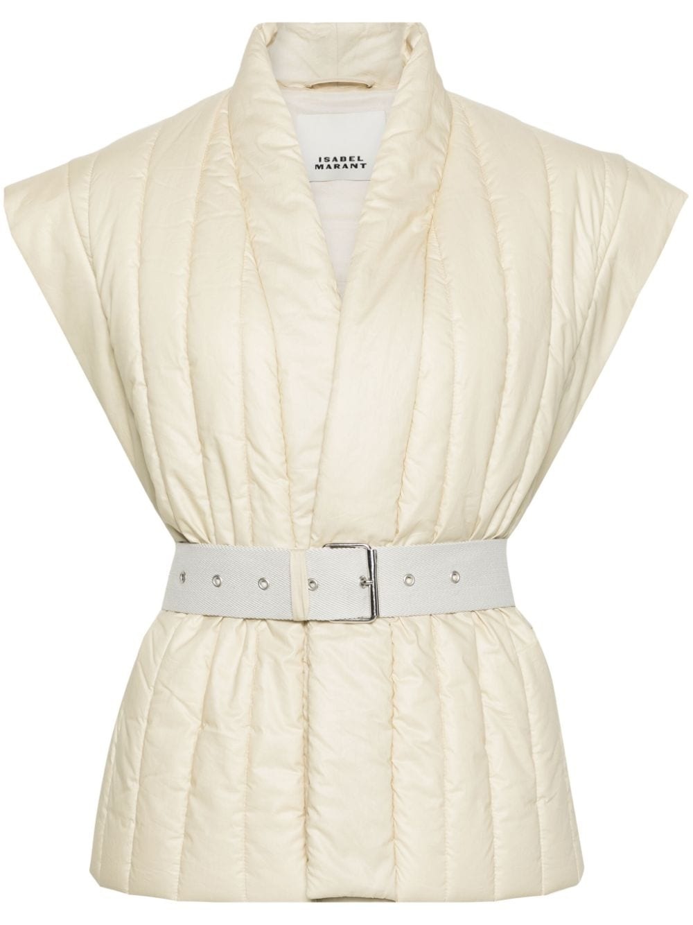 Ajali belted quilted gilet - 1