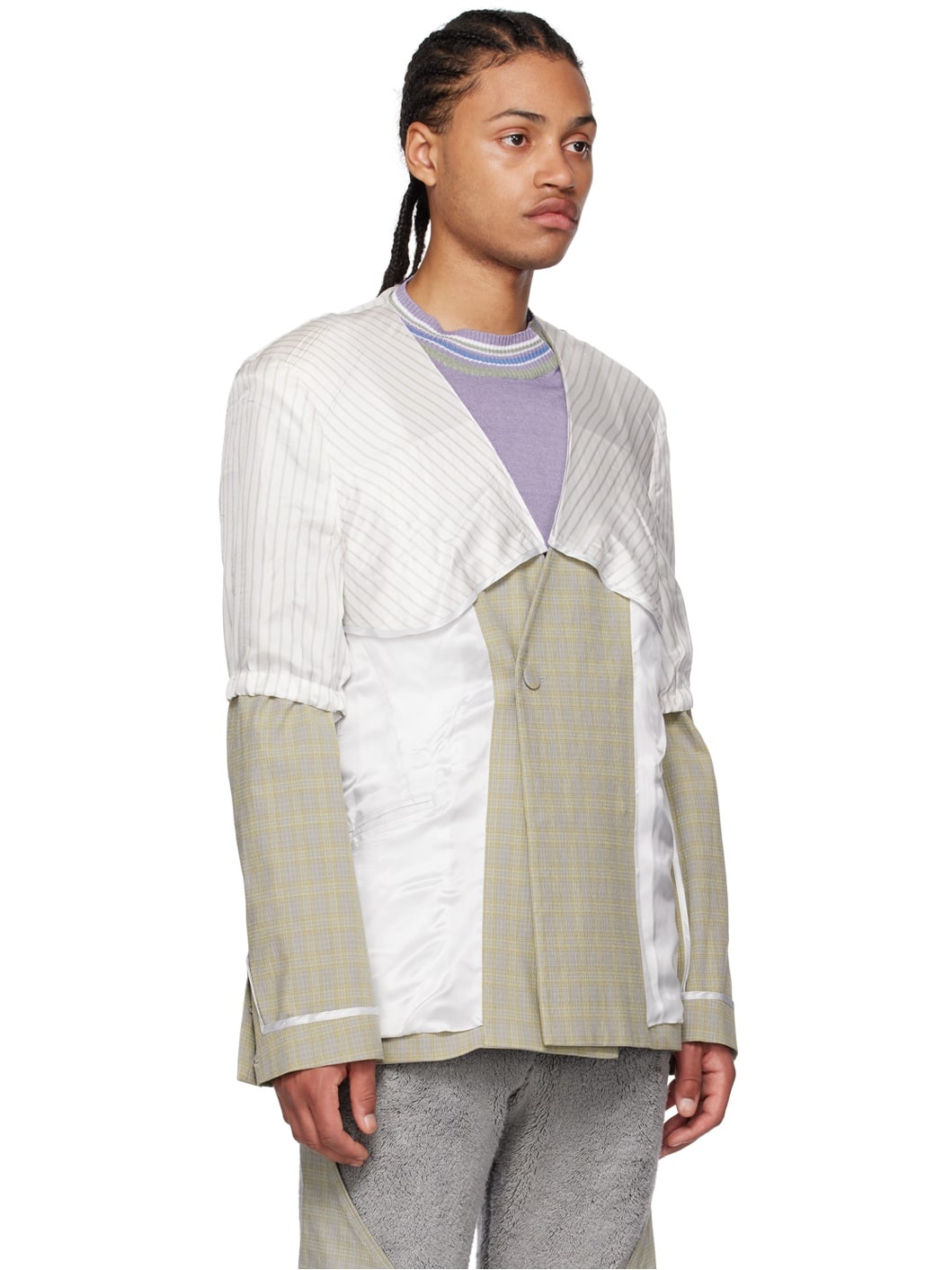 Gray Orma Reversible Blazer - 4