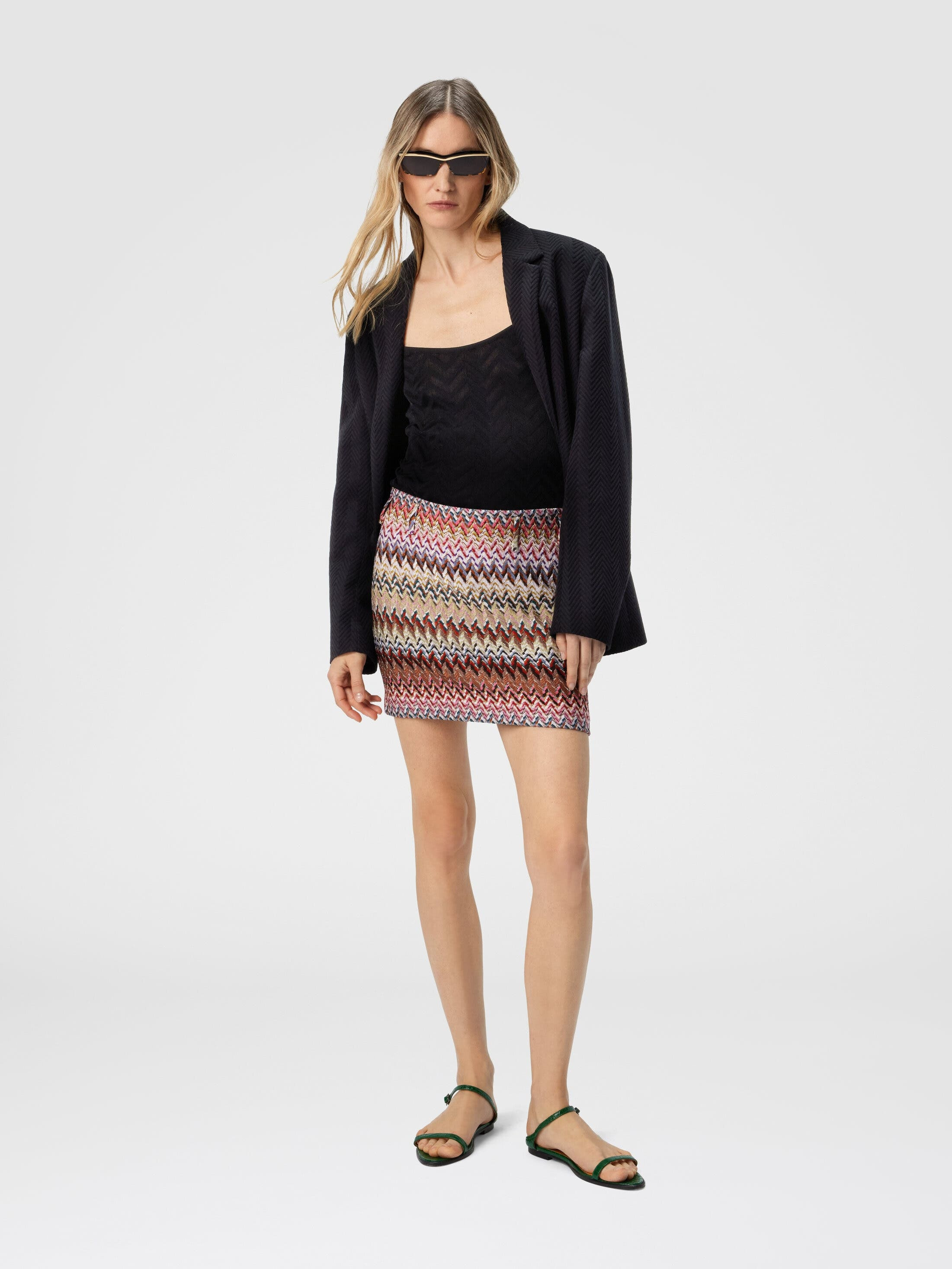 Missoni Mini Skirt With Zigzag Pattern in Multicoloured at Nordstrom - 2